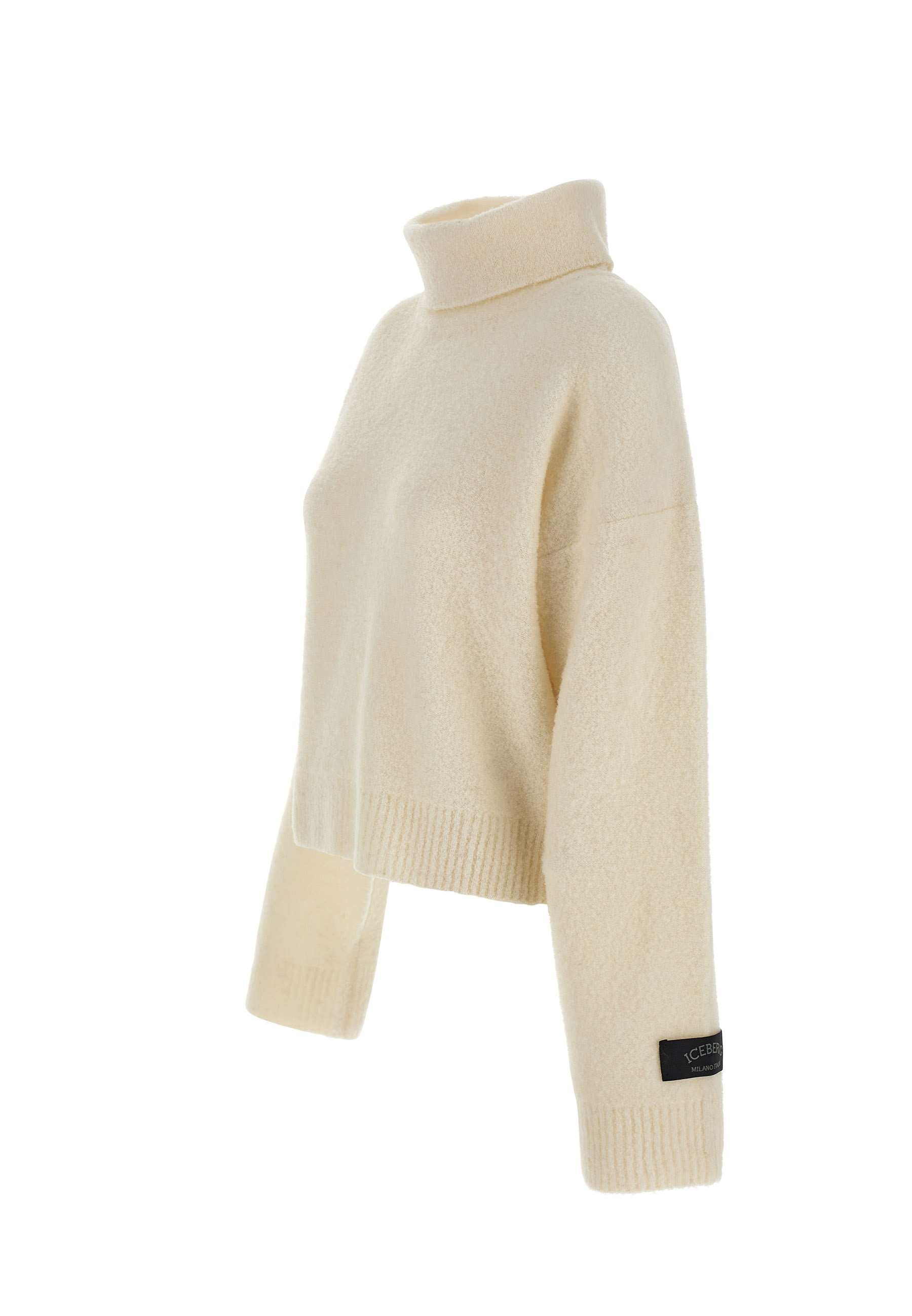 Iceberg A021 Woman White Sweaters - Zuklat