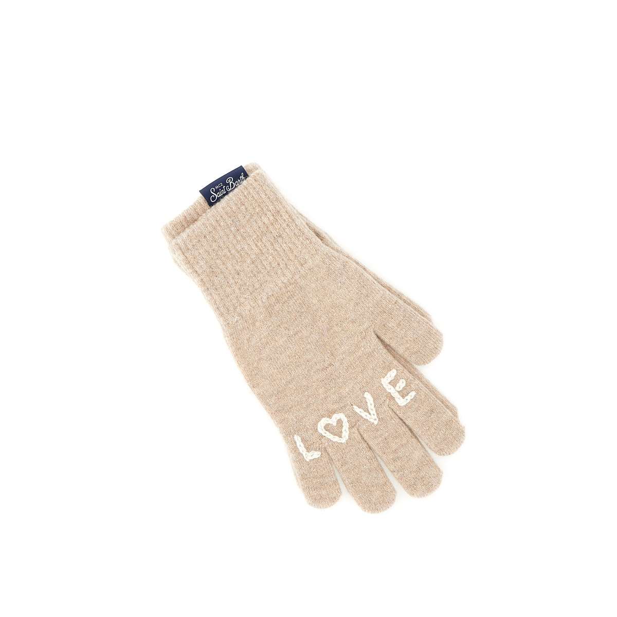 MC2 Saint Barth HOLB002 Woman Beige Gloves - Zuklat