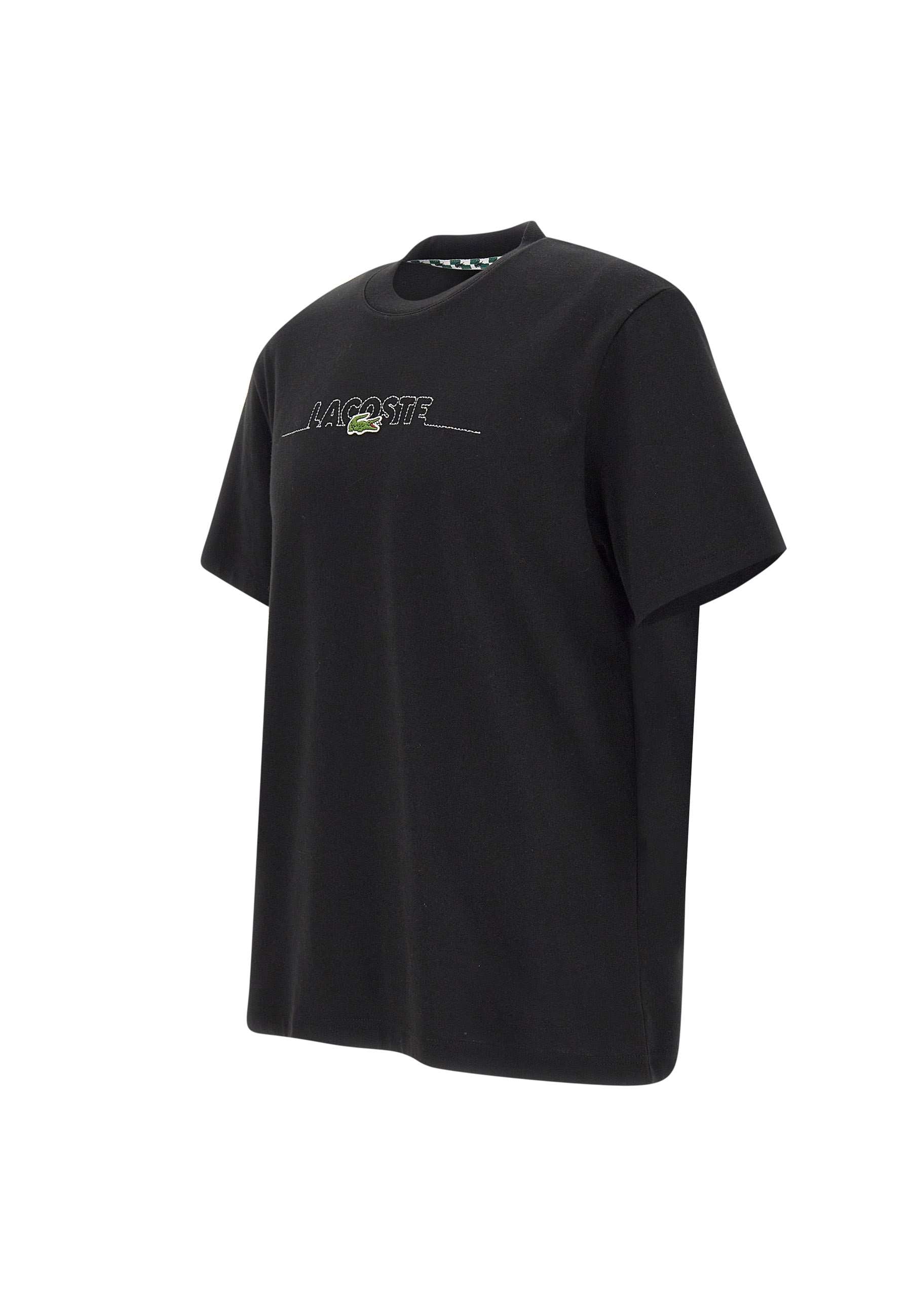 Lacoste TH3836 Man Black T-shirts and Polos - Zuklat