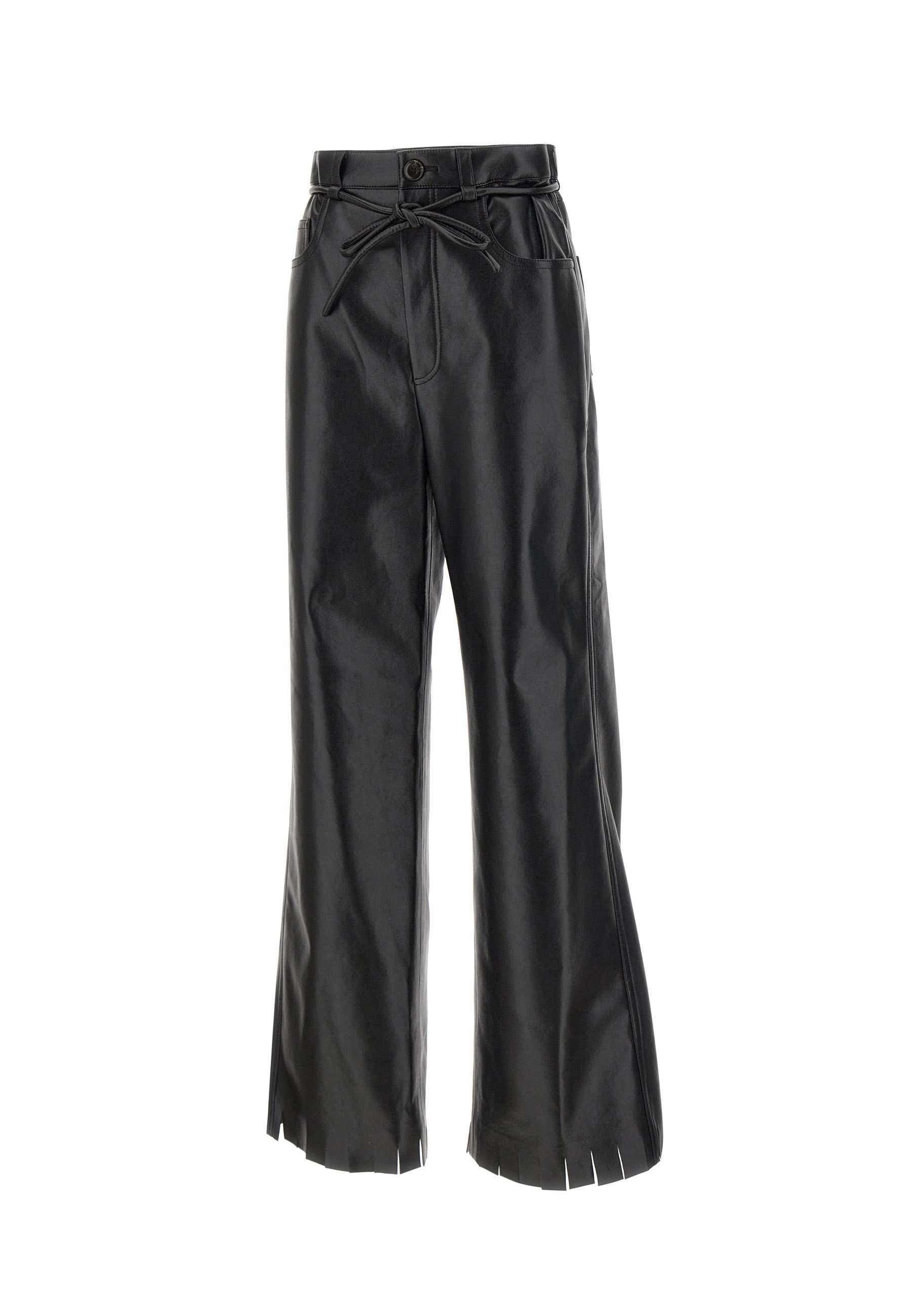 NANUSHKA NW24PFOW26051 Woman Black Trousers - Zuklat