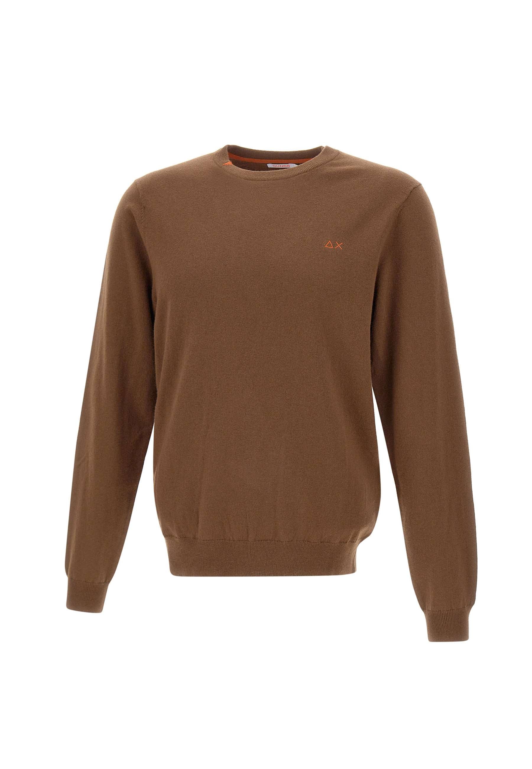 Sun68 K44101 Man Brown Sweaters - Zuklat