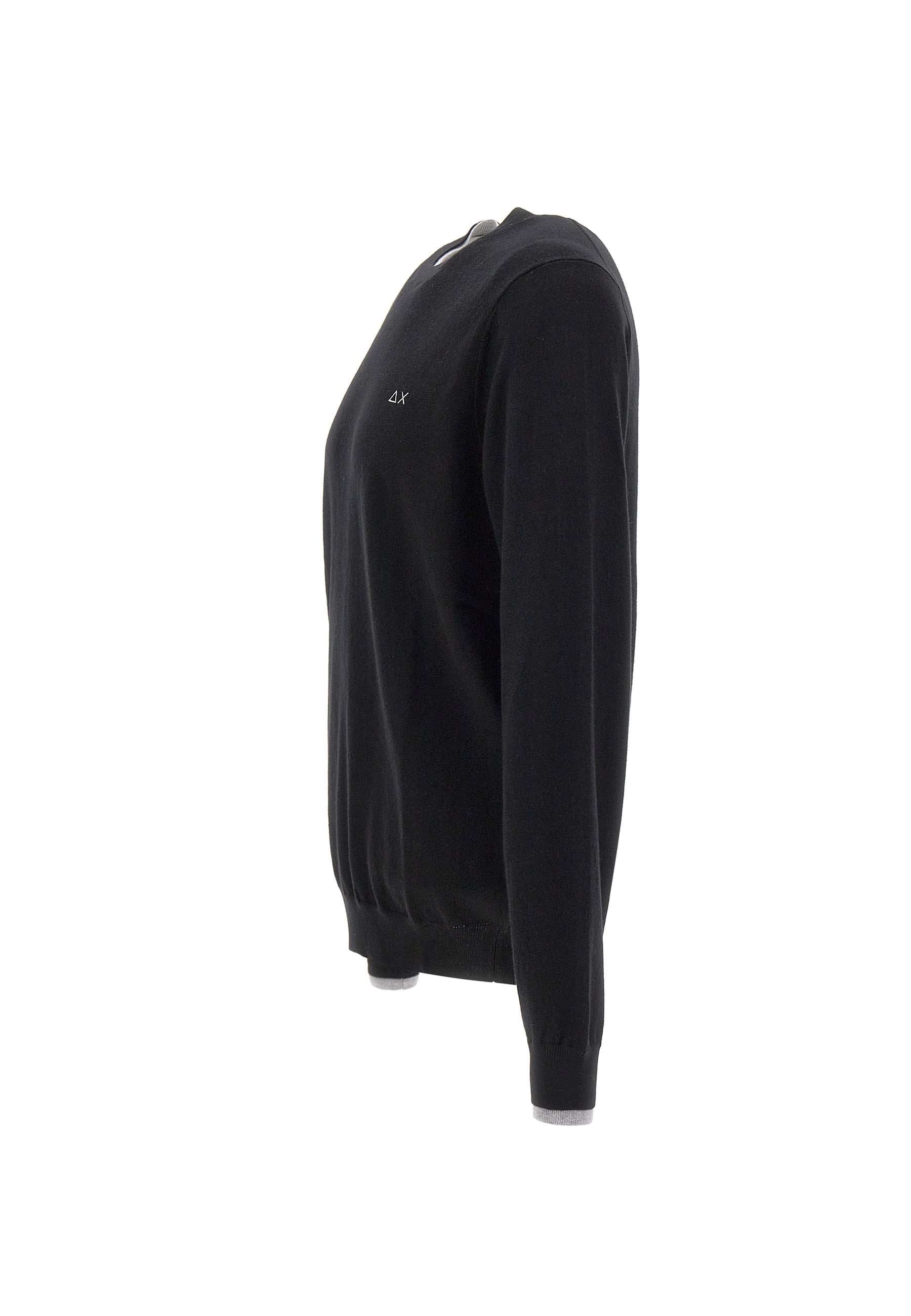 Sun68 K44125 Man Black Sweaters - Zuklat