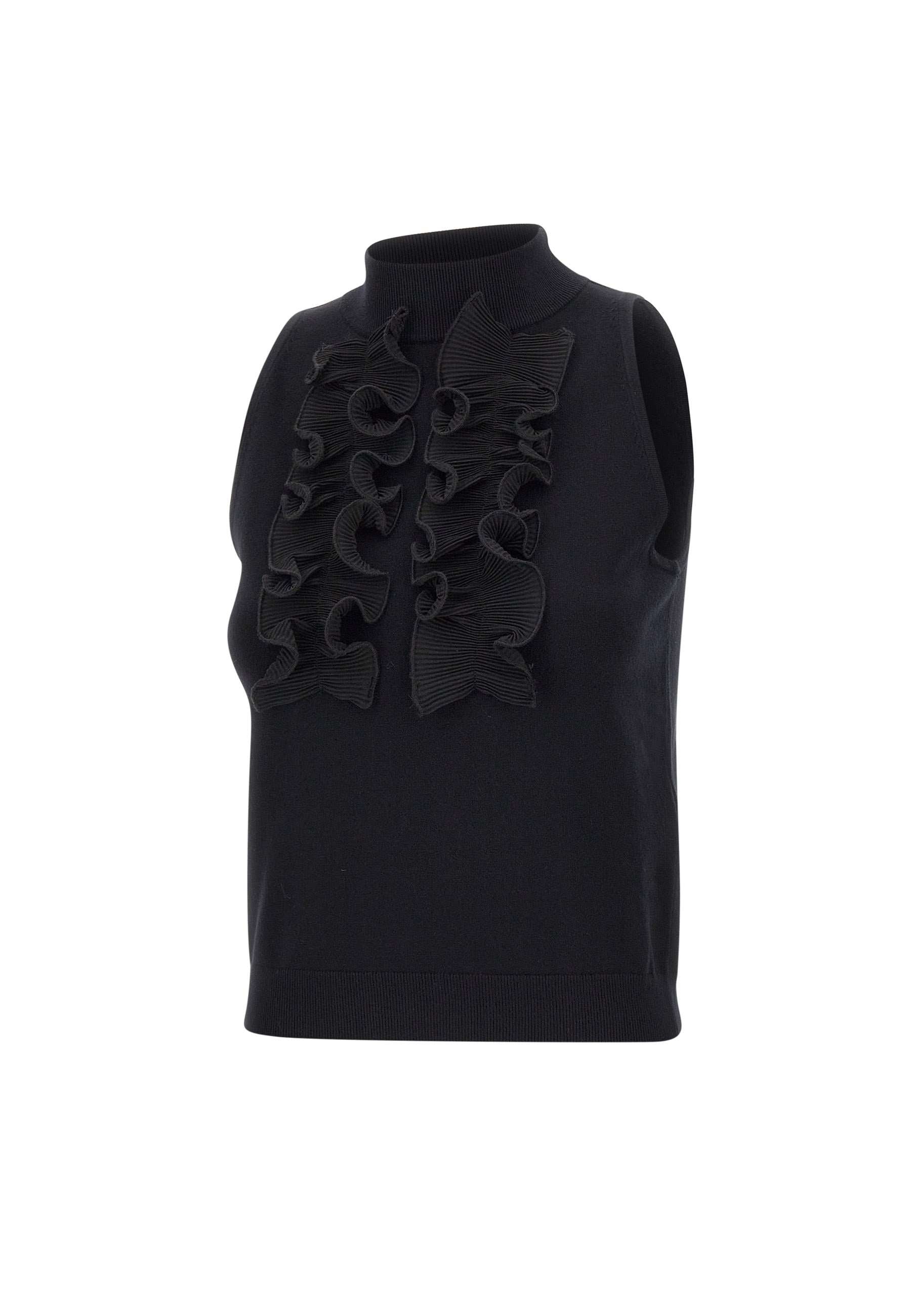 Liu Jo CF4341MA96E Woman Black Sweaters - Zuklat