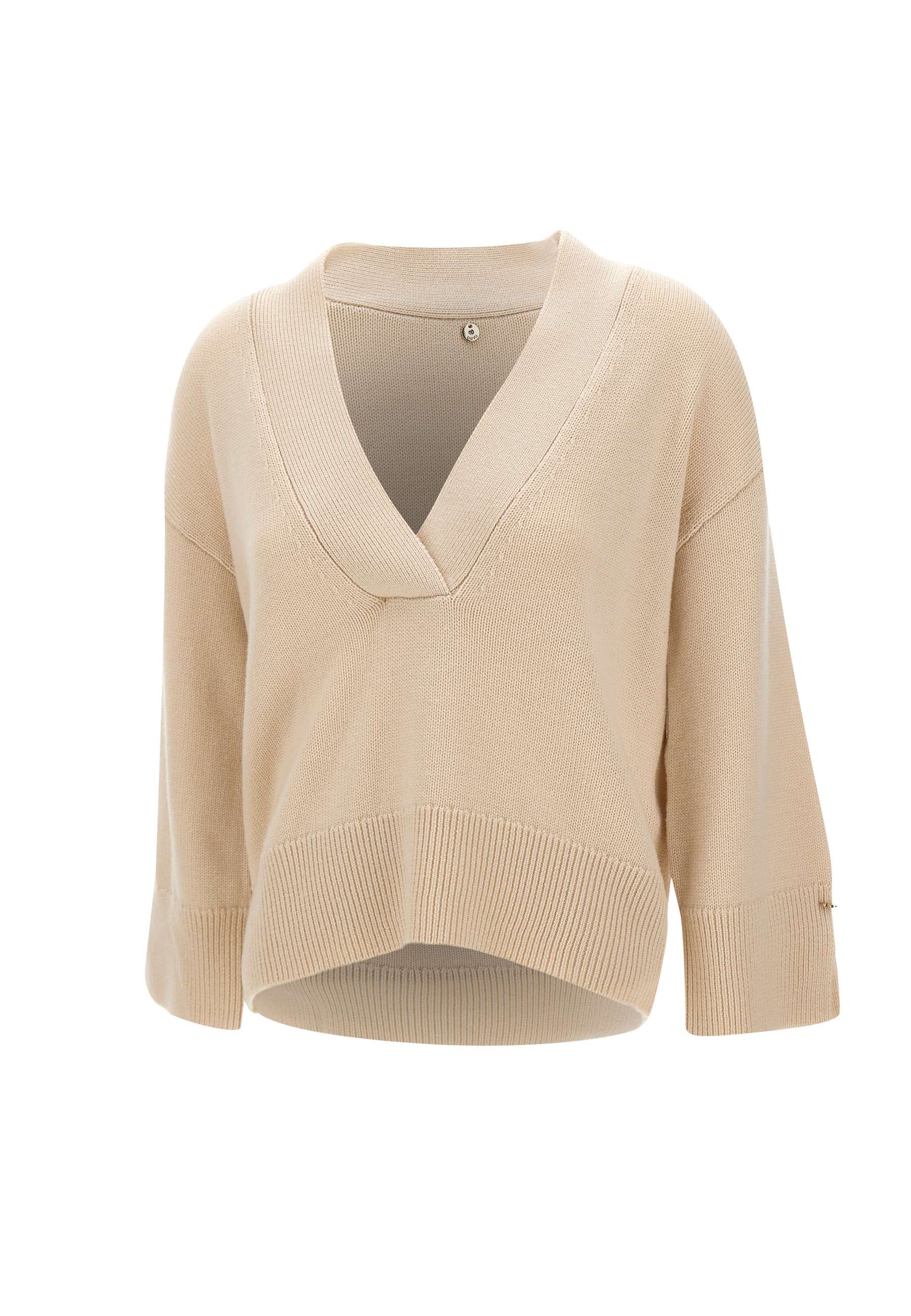 Liu Jo CF4034MA86O Woman Beige Sweaters - Zuklat