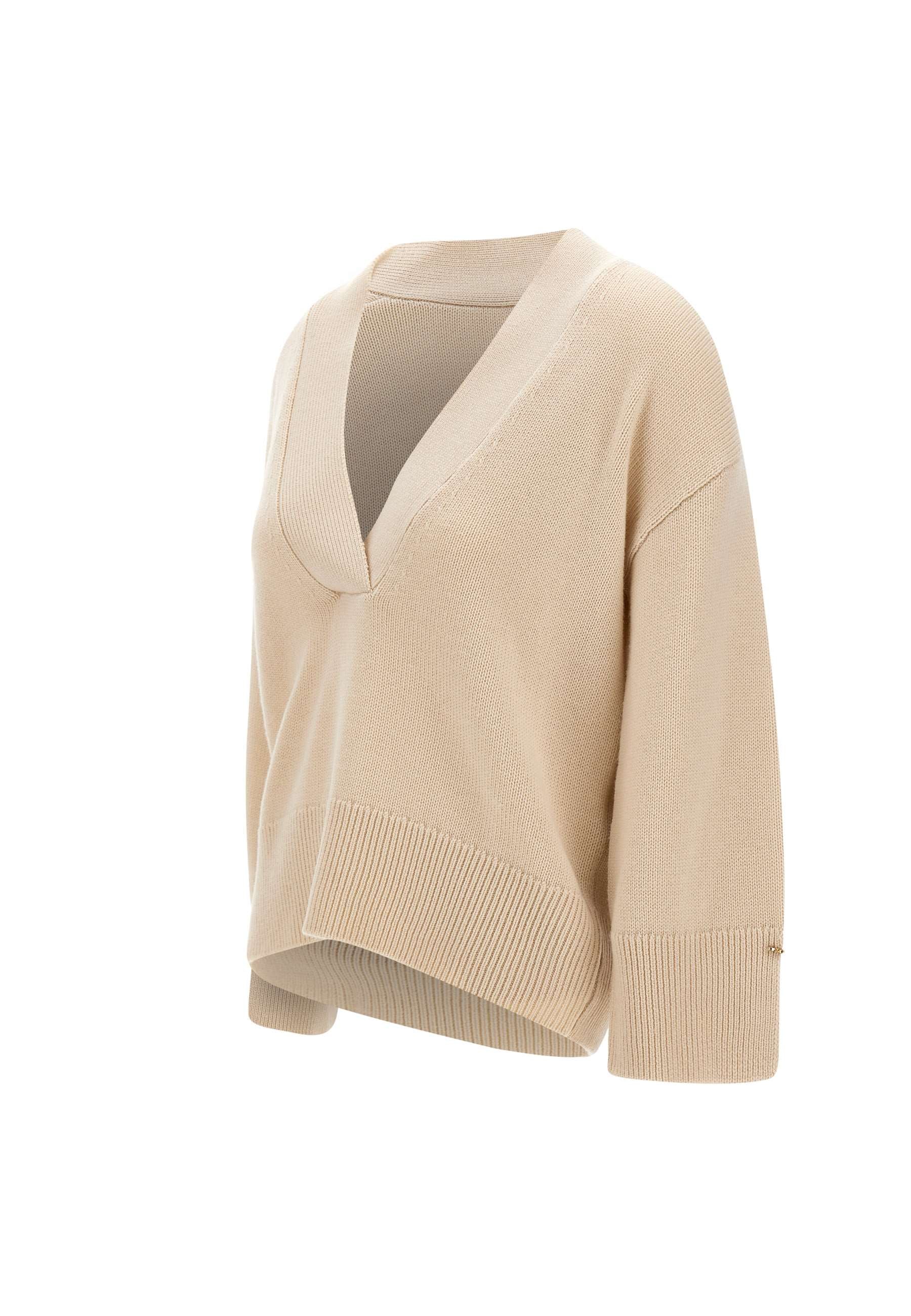 Liu Jo CF4034MA86O Woman Beige Sweaters - Zuklat