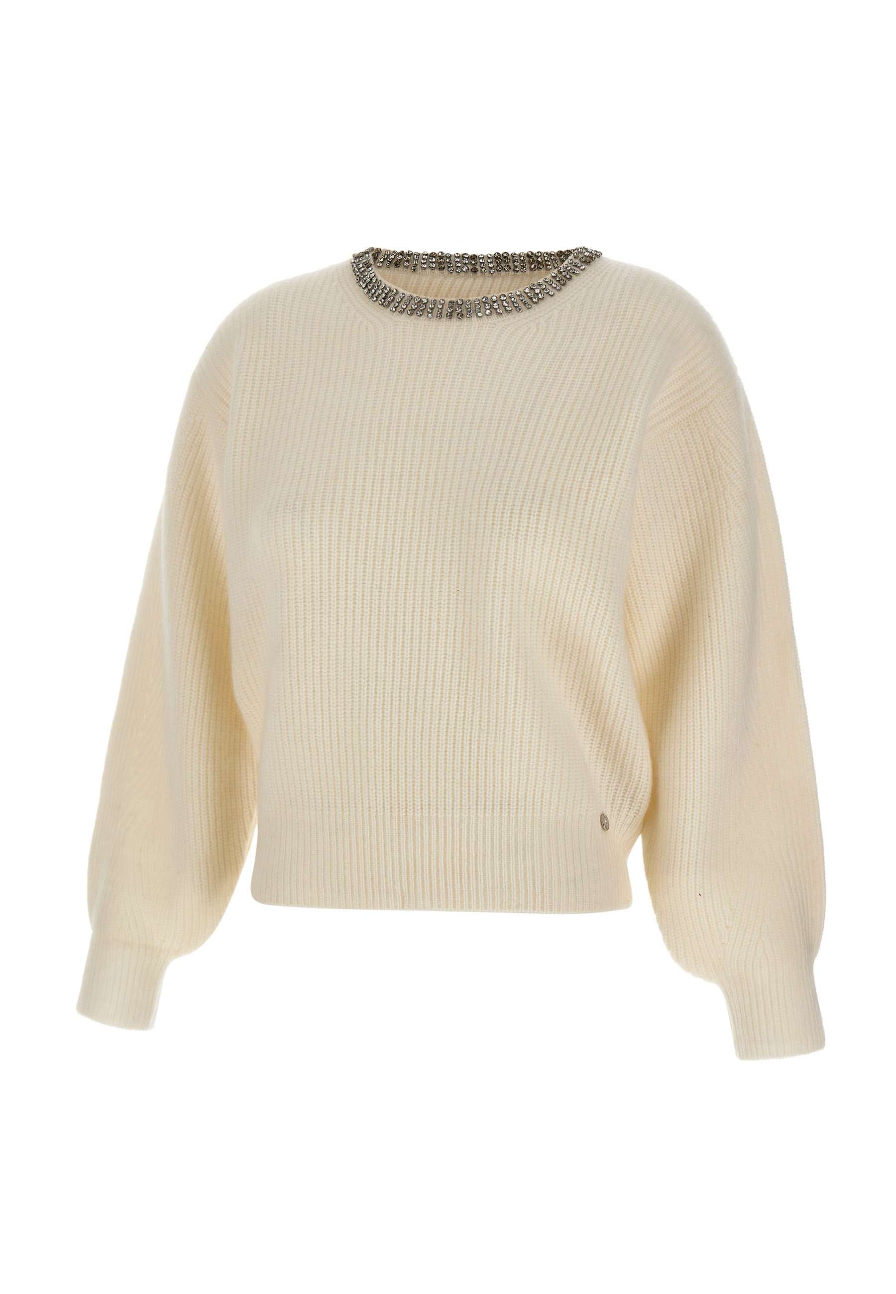 Liu Jo CF4027MS009 Woman White Sweaters - Zuklat