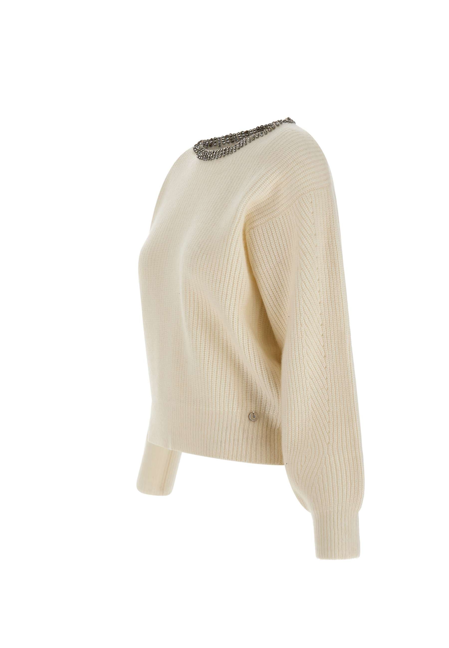 Liu Jo CF4027MS009 Woman White Sweaters - Zuklat