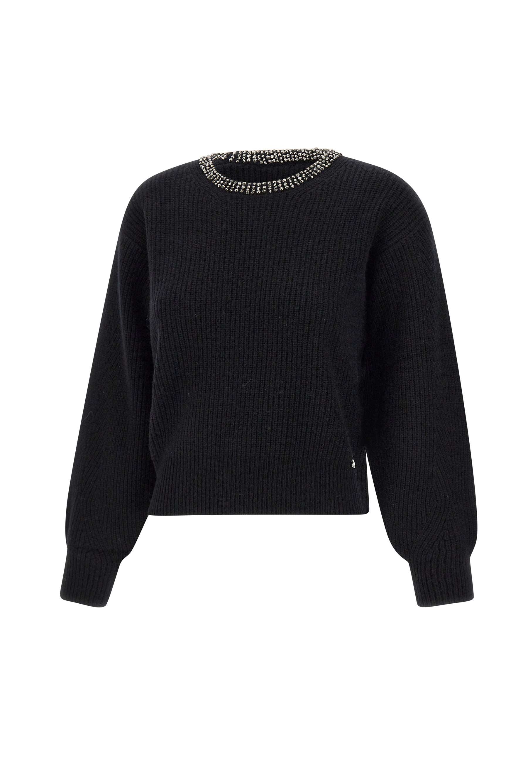 Liu Jo CF4027MS009 Woman Black Sweaters - Zuklat