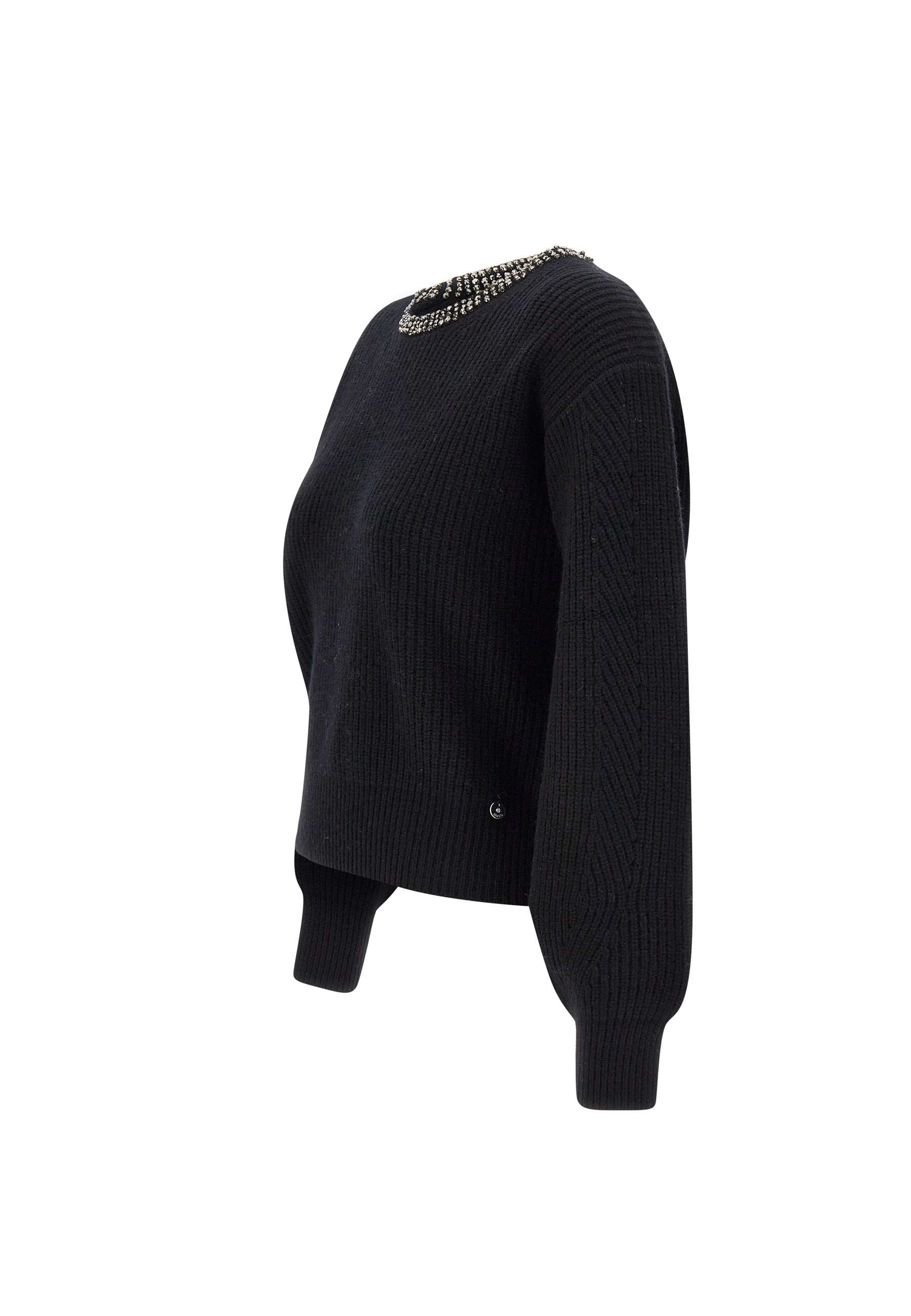 Liu Jo CF4027MS009 Woman Black Sweaters - Zuklat