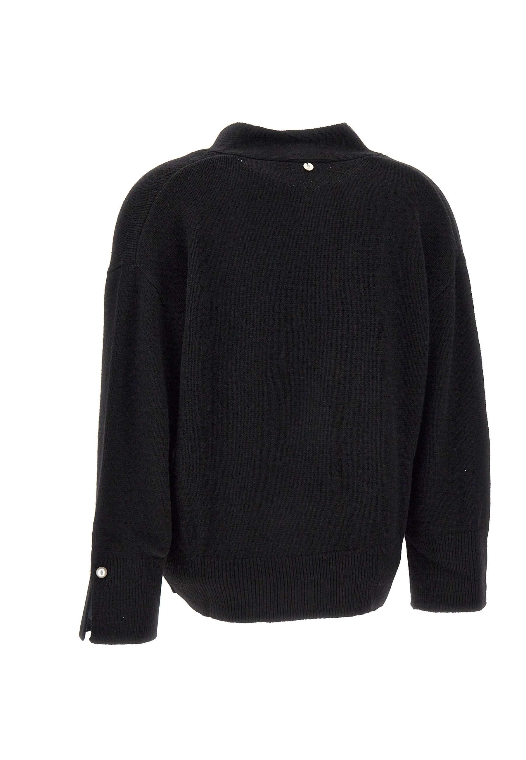 Liu Jo CF4034MA86O Woman Black Sweaters - Zuklat