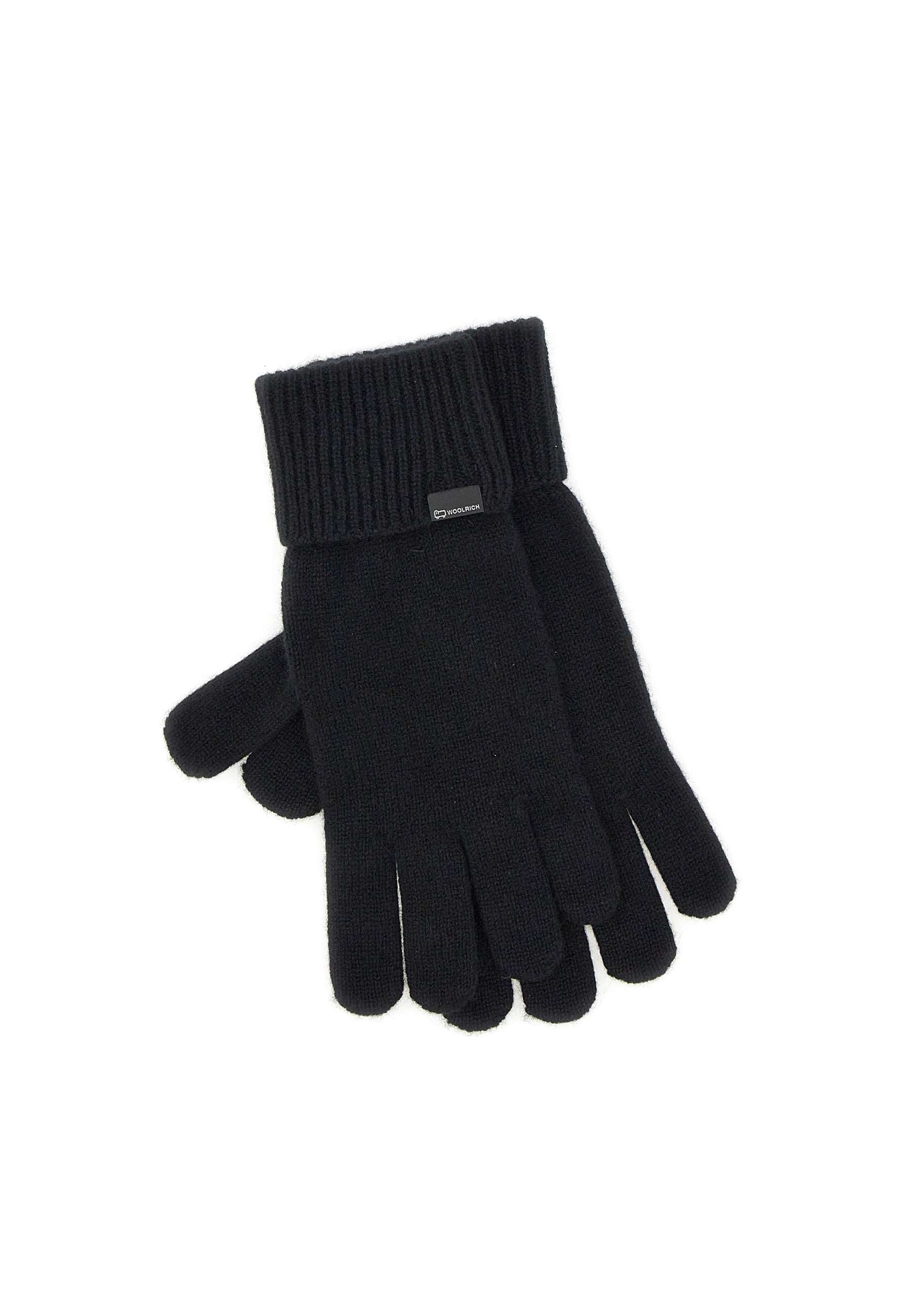 Woolrich CFWWAC0179 Woman Black Gloves - Zuklat