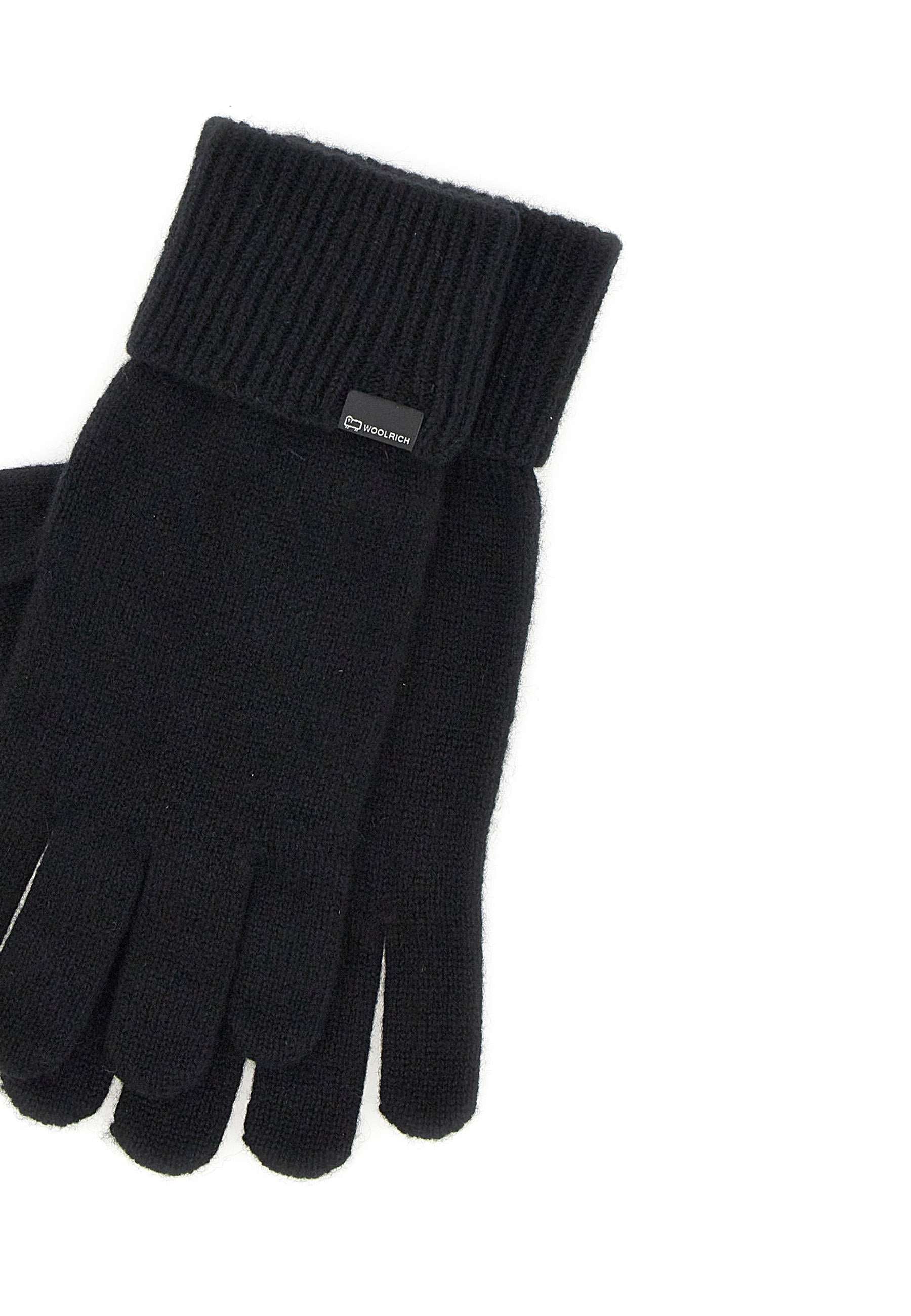 Woolrich CFWWAC0179 Woman Black Gloves - Zuklat