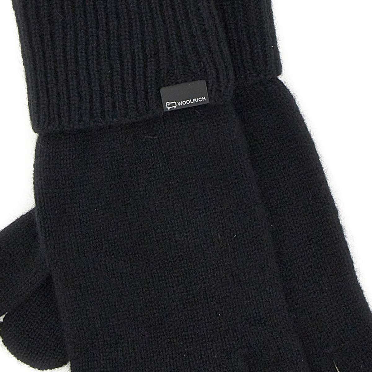 Woolrich CFWWAC0179 Woman Black Gloves - Zuklat