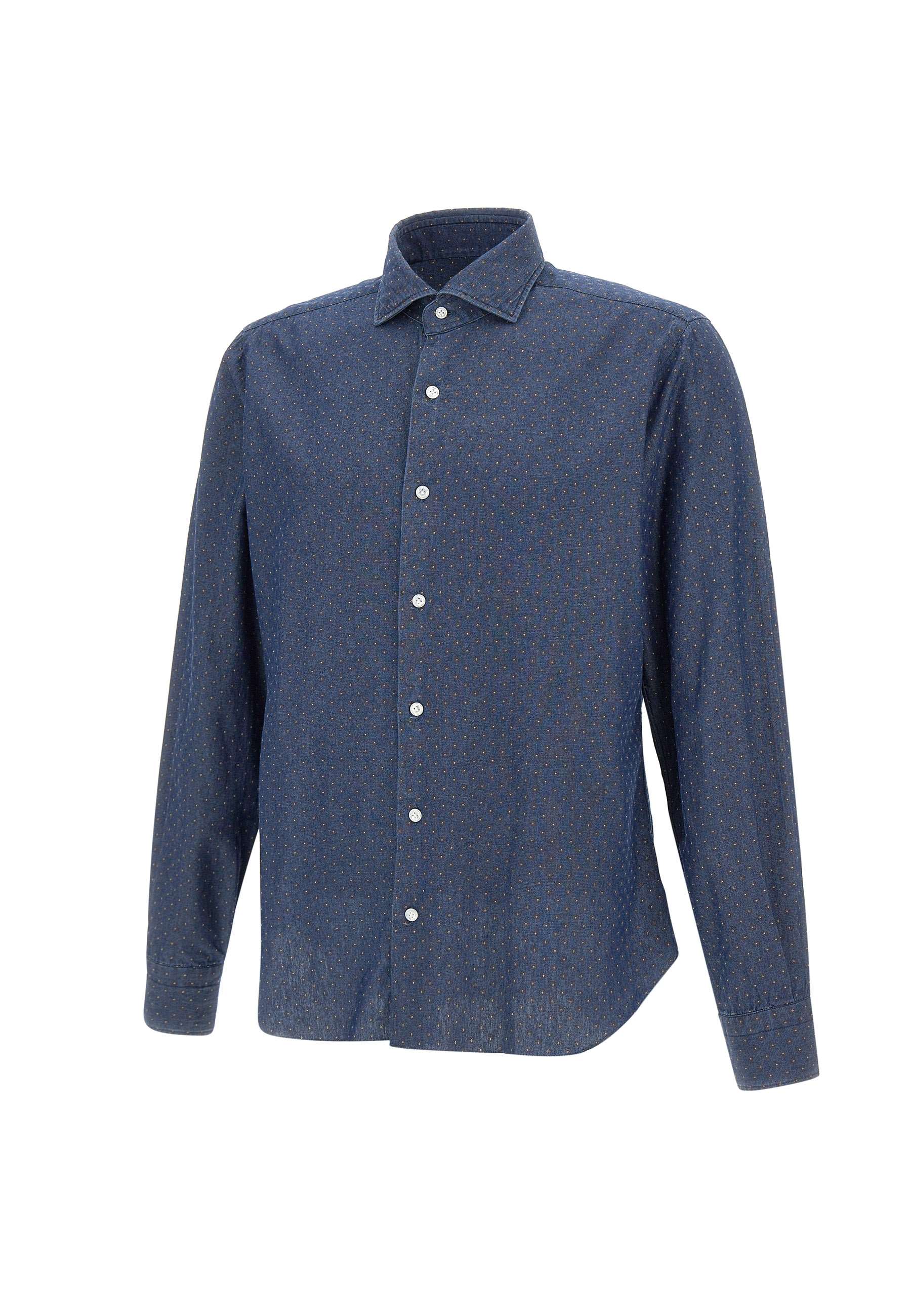 Barba LIU02P0144043U Man Blue Shirts - Zuklat