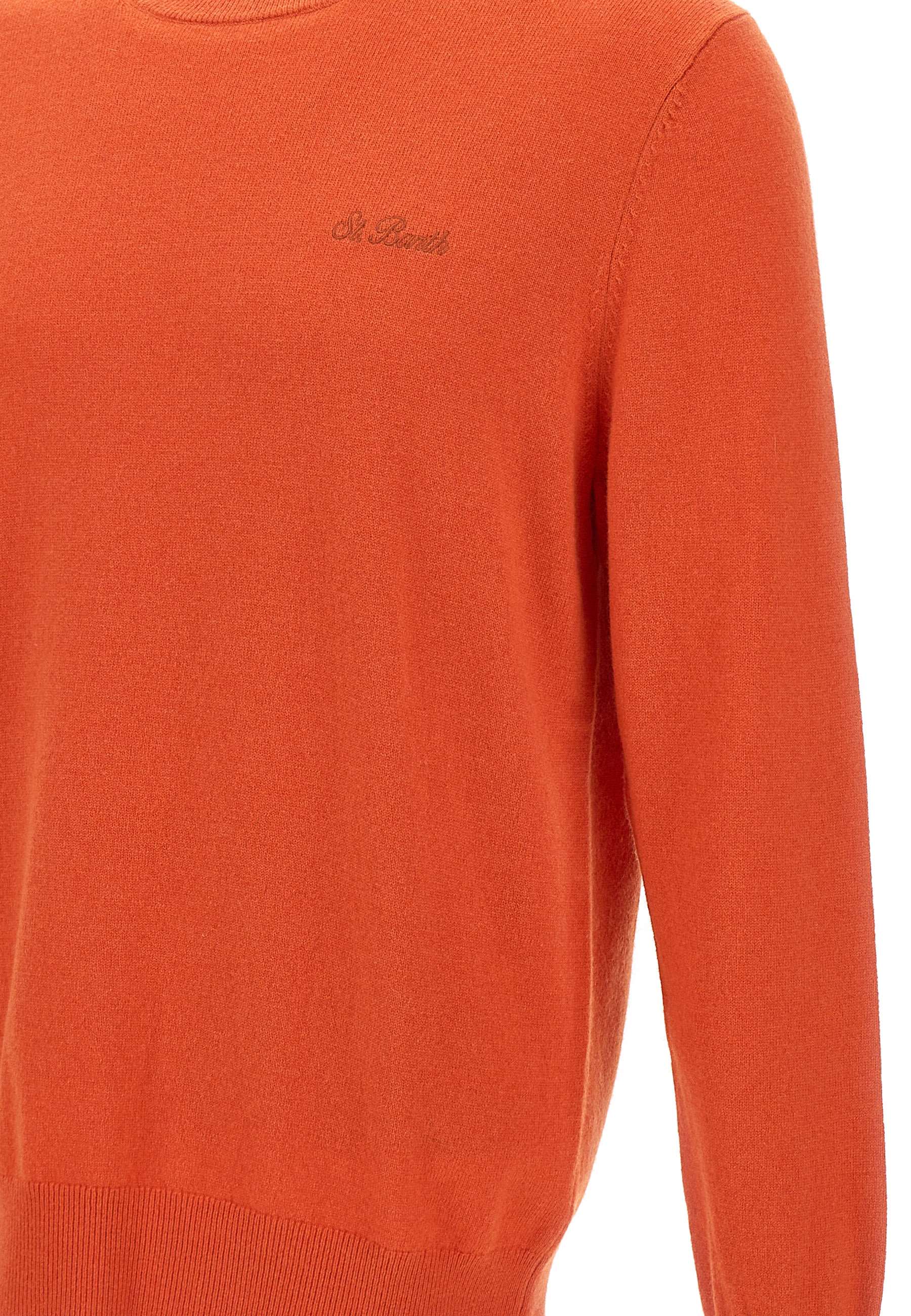 MC2 Saint Barth REGE003 Man Orange Sweaters - Zuklat