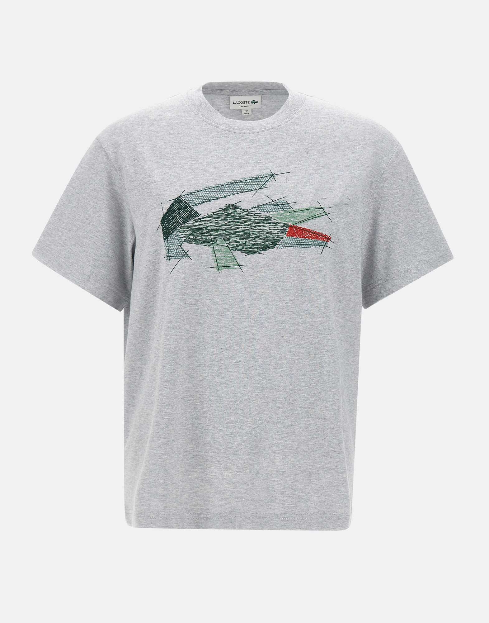 Lacoste TH3603 Man Grey T-shirts and Polos - Zuklat