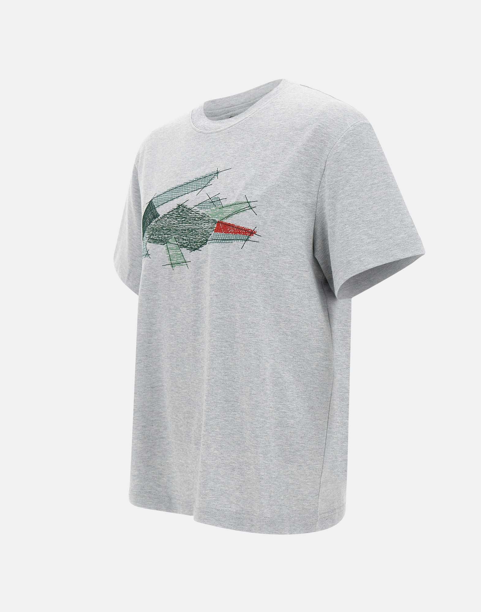 Lacoste TH3603 Man Grey T-shirts and Polos - Zuklat