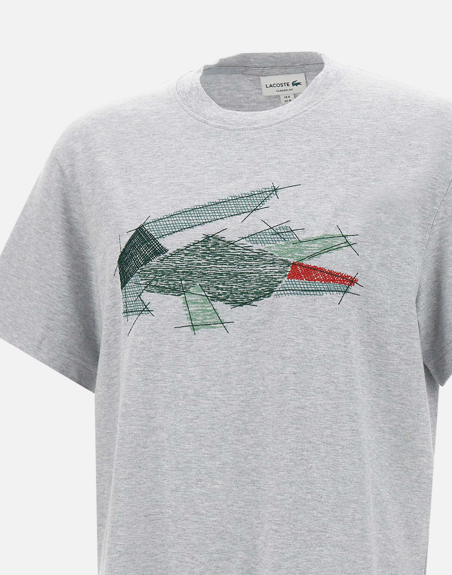 Lacoste TH3603 Man Grey T-shirts and Polos - Zuklat