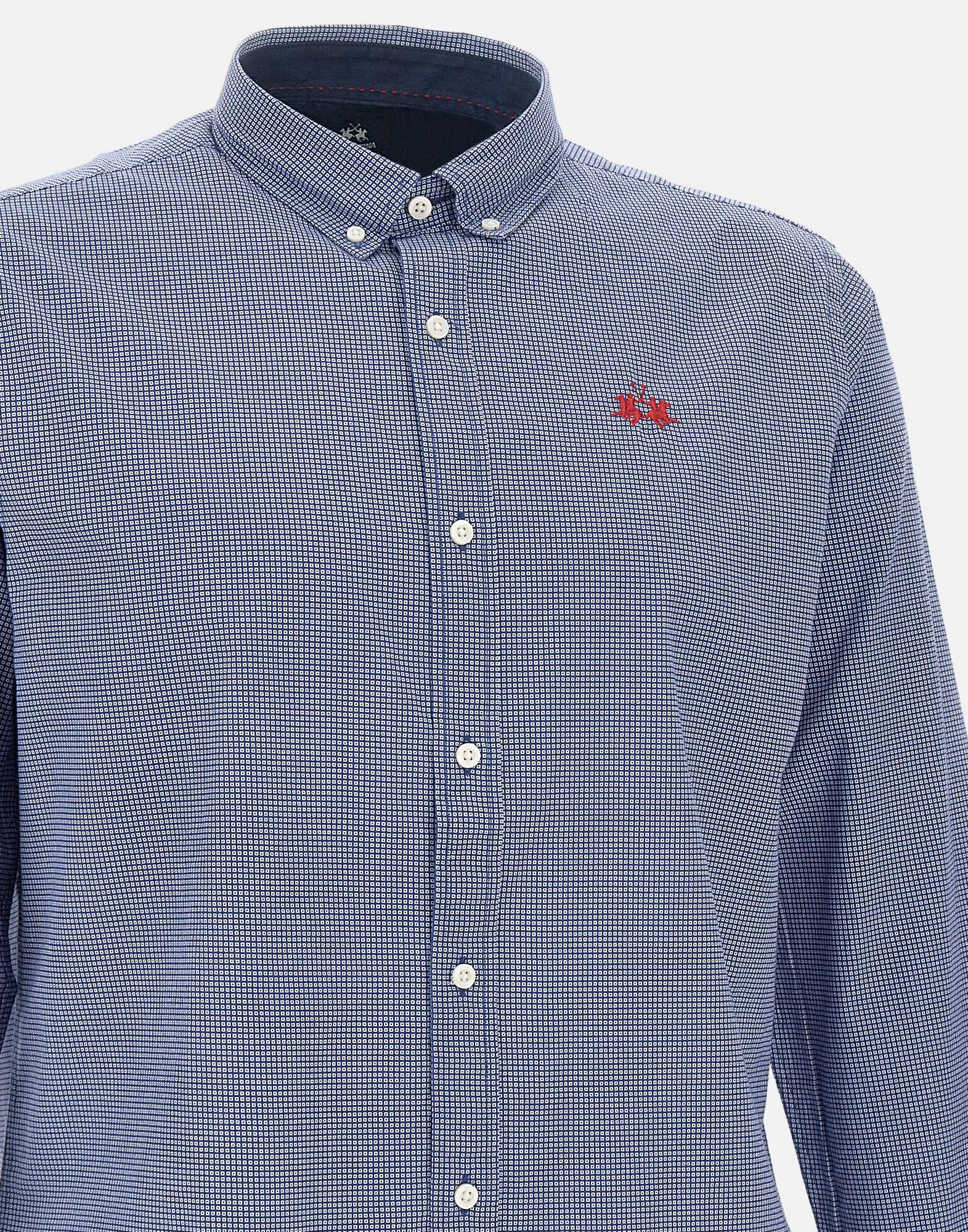 La Martina ZMC014 Man Blue Shirts - Zuklat