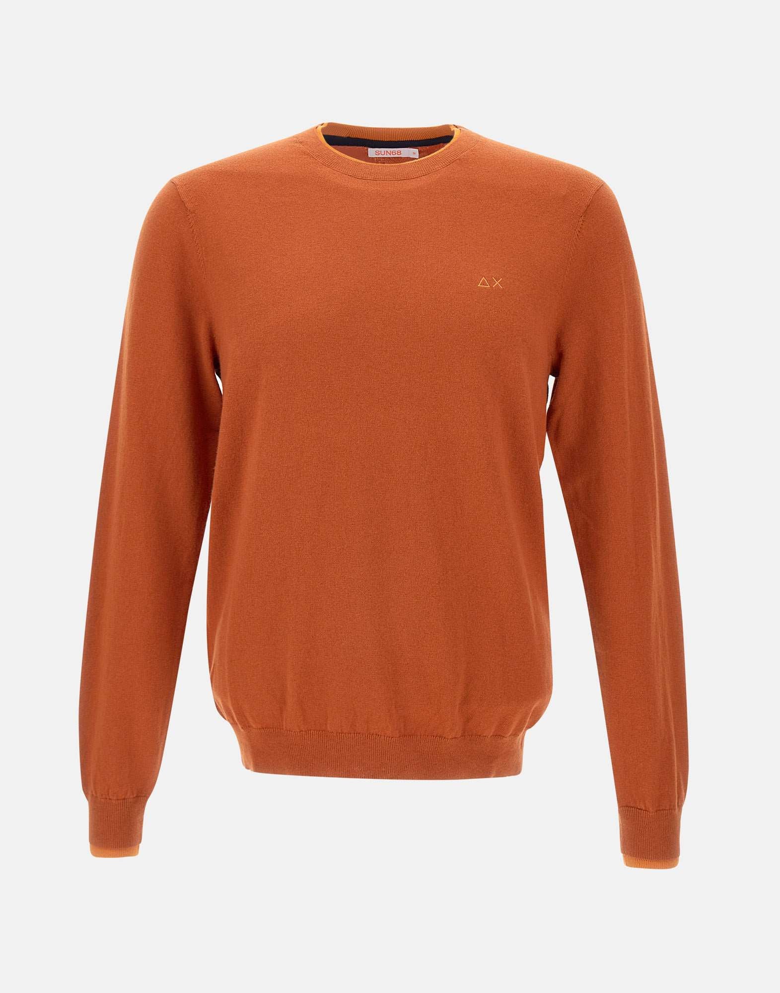 Sun68 K44125 Man Orange Sweaters - Zuklat