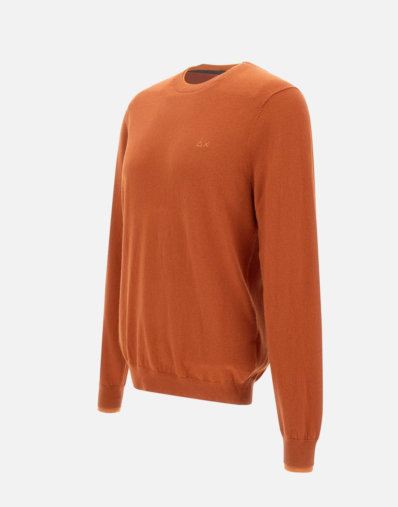 Sun68 K44125 Man Orange Sweaters - Zuklat