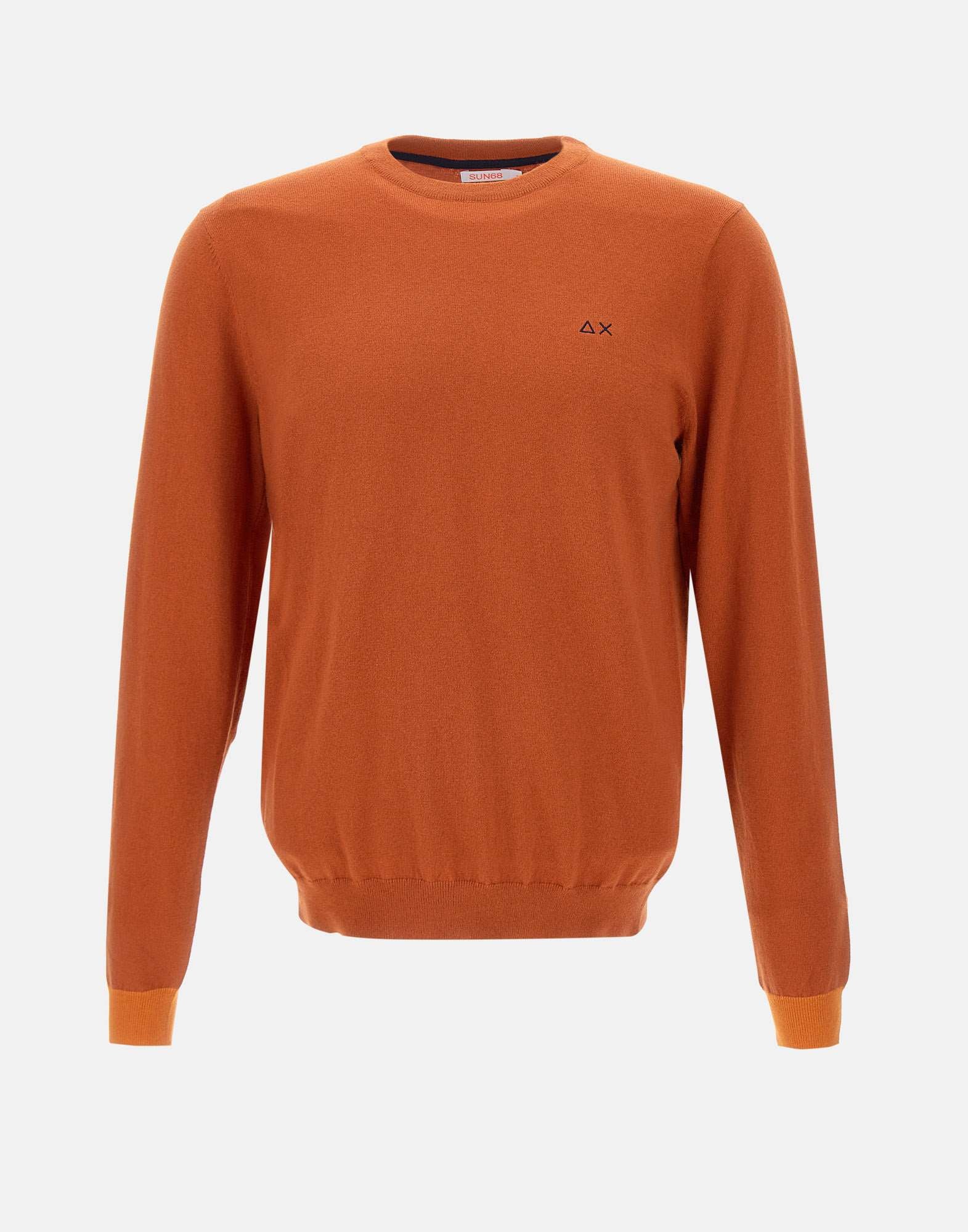 Sun68 K44127 Man Orange Sweaters - Zuklat