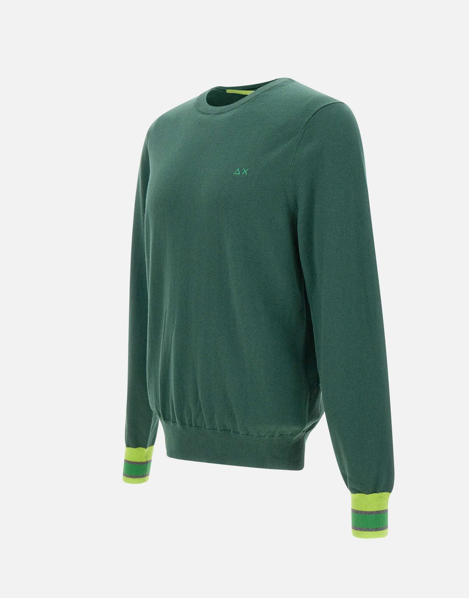 Sun68 K44129 Man Green Sweaters - Zuklat