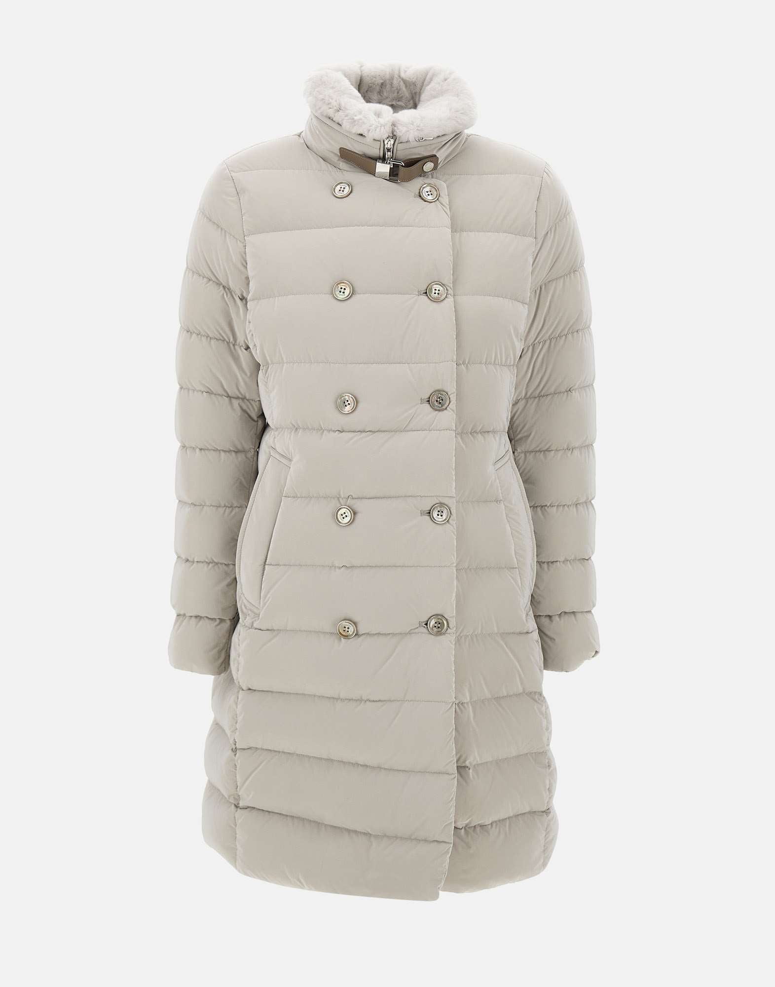 Moorer LONGAN Woman Grey Coats - Zuklat