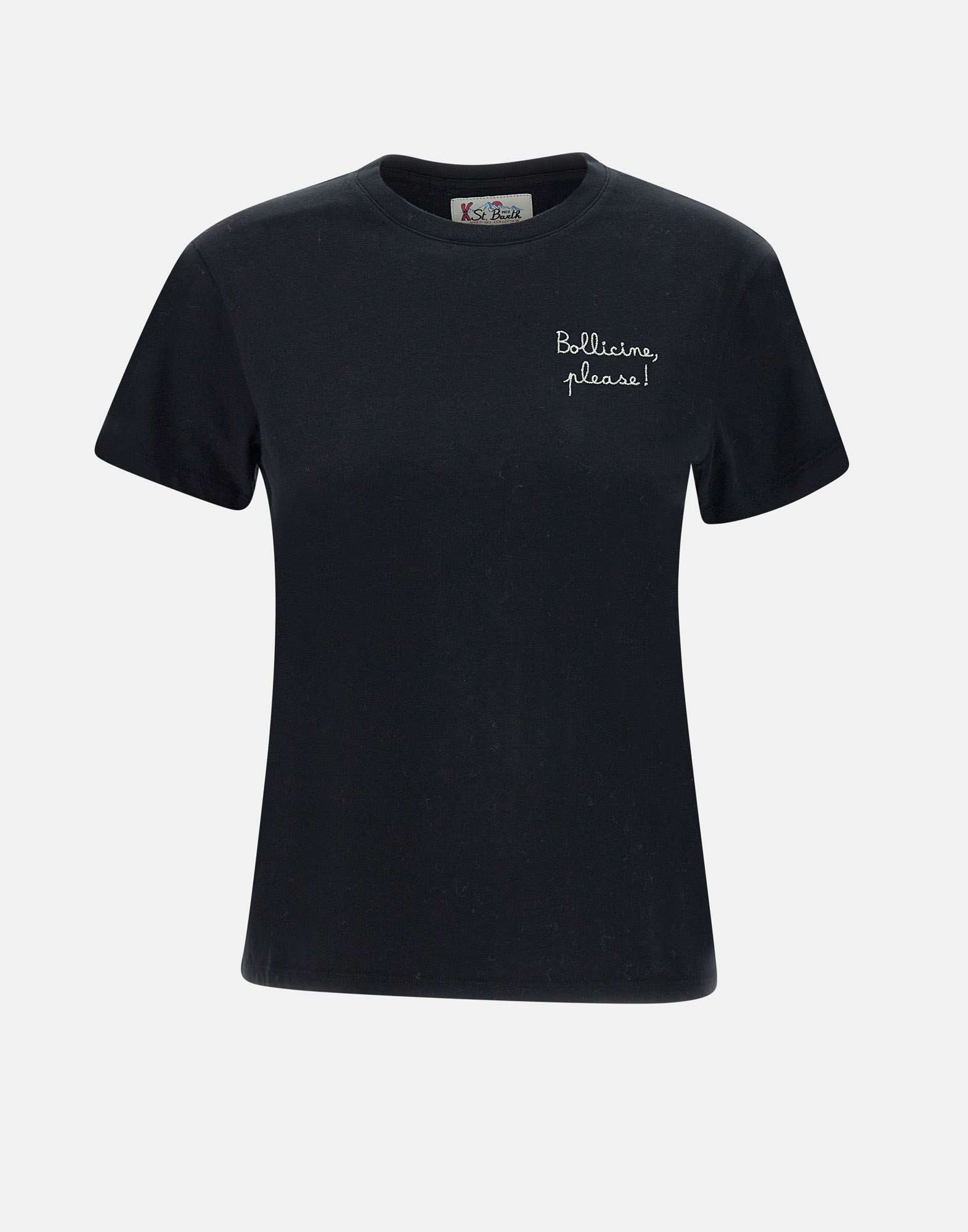 MC2 Saint Barth EMI0002 Woman Black T-shirts and Polos - Zuklat