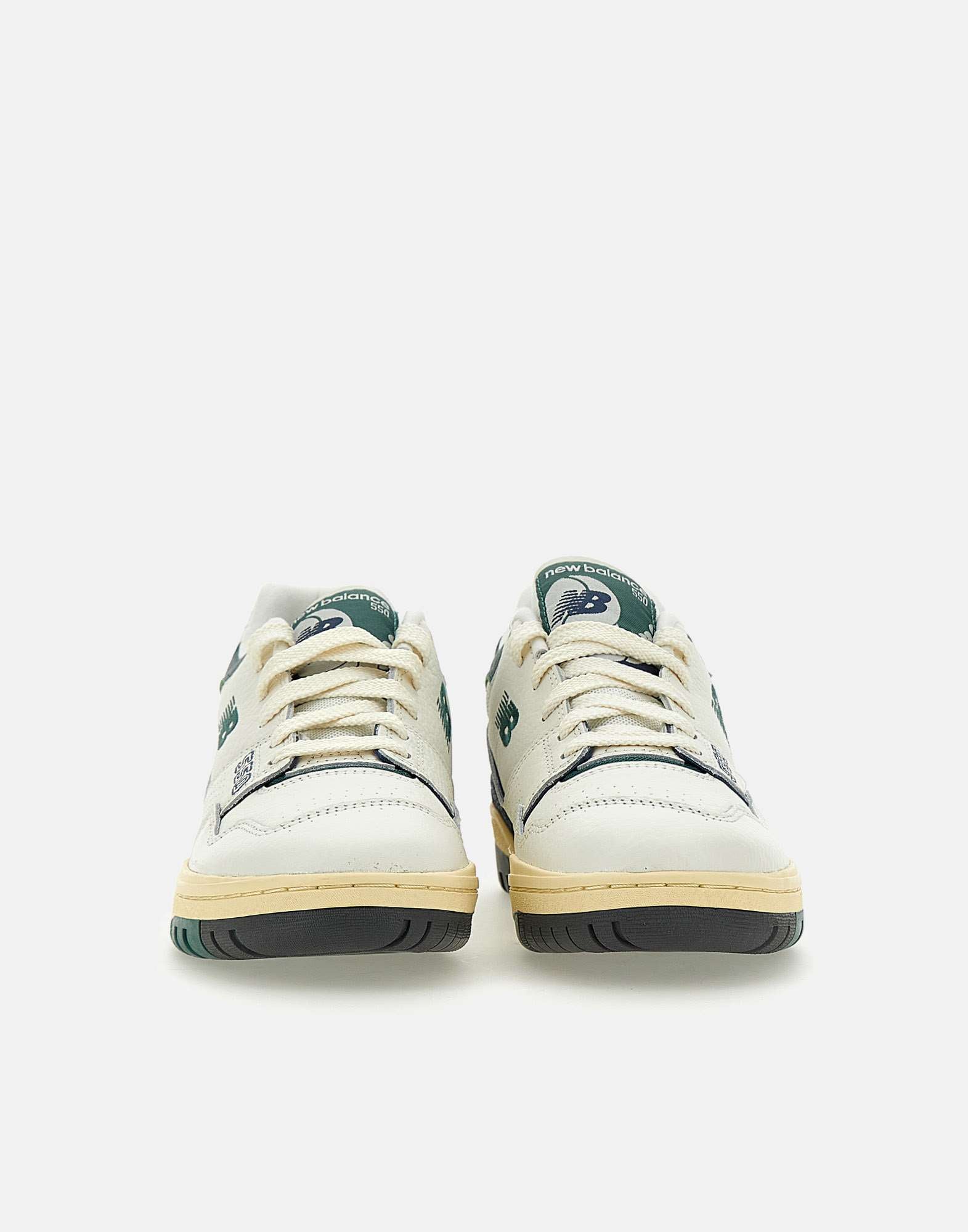 New Balance BB550PTB Man WHITE-GREEN Sneakers - Zuklat