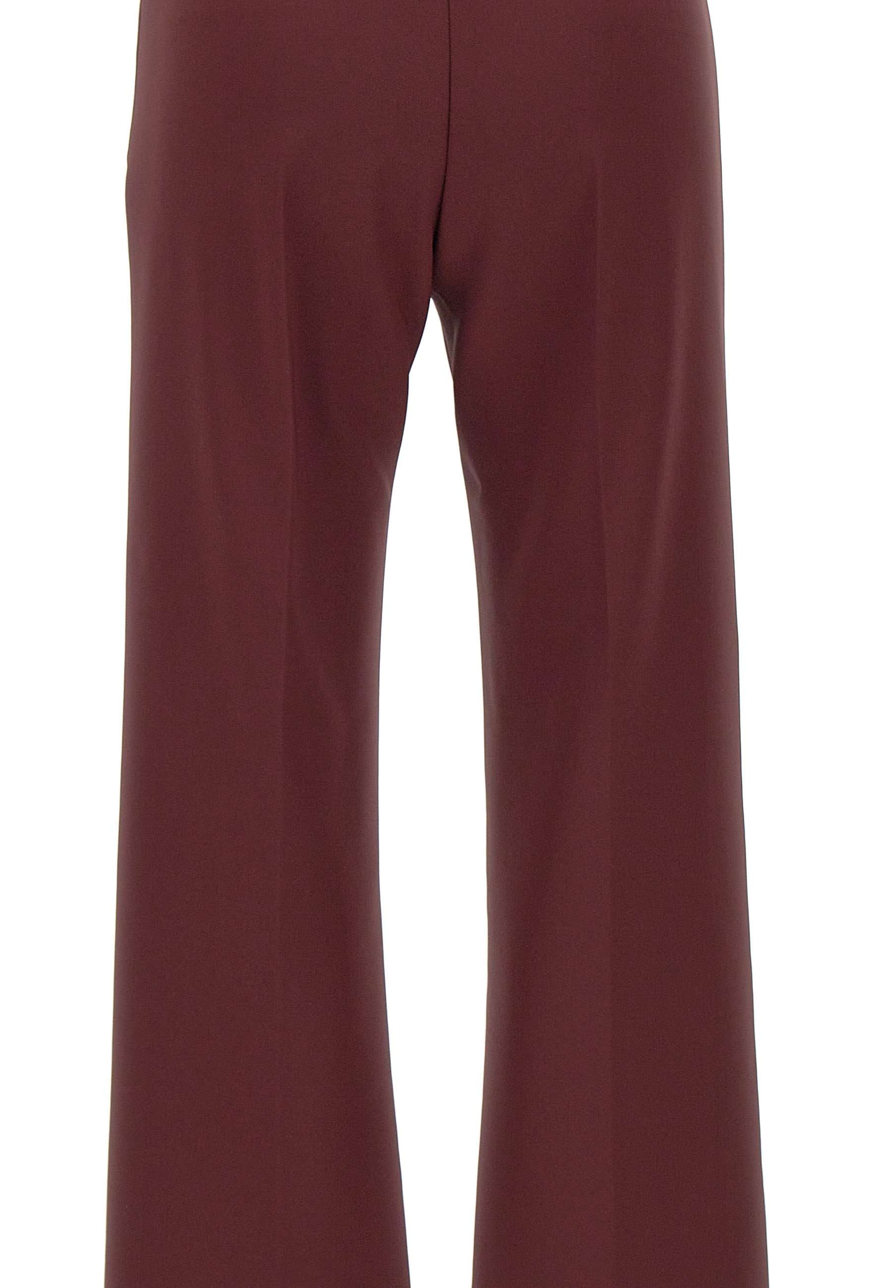 Elisabetta Franchi PAT3546E3 Woman Bordeaux Trousers - Zuklat