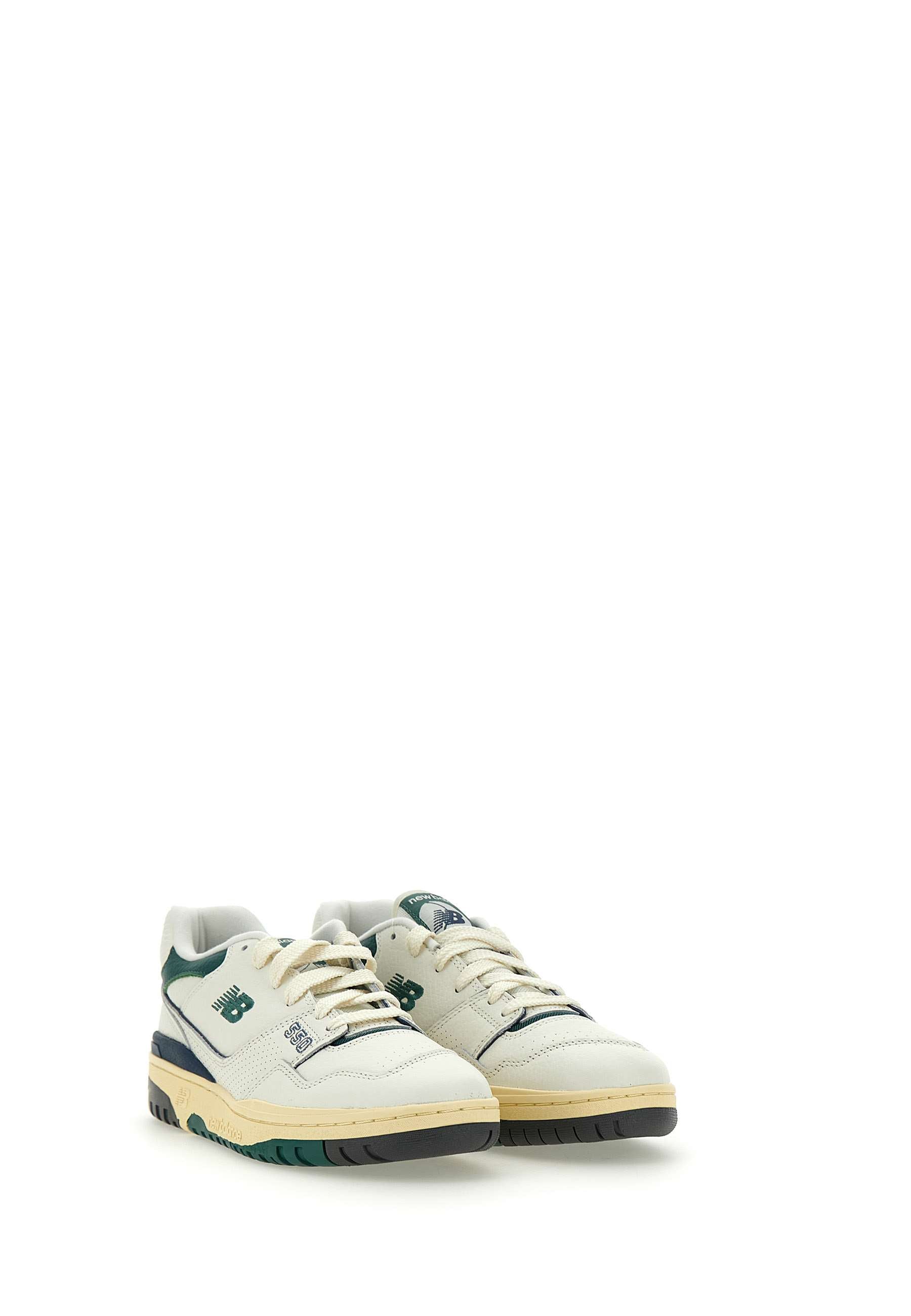 New Balance BB550PTB Man WHITE-GREEN Sneakers - Zuklat