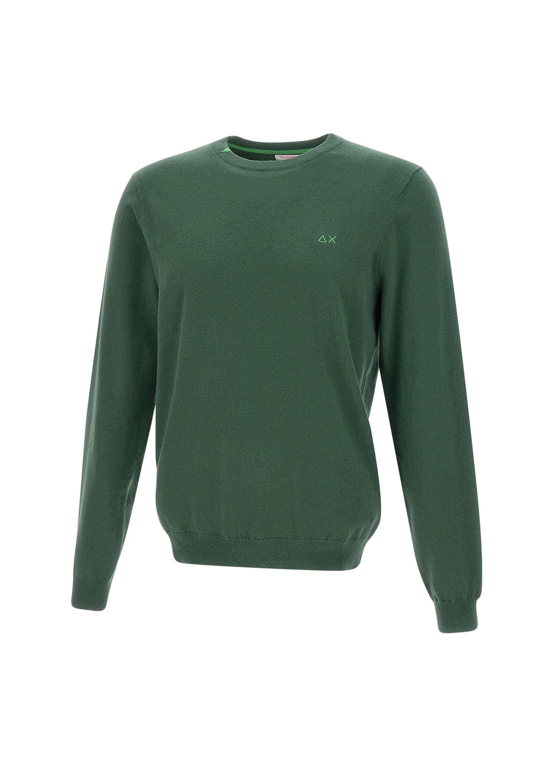 Sun68 K44101 Man Green Sweaters - Zuklat