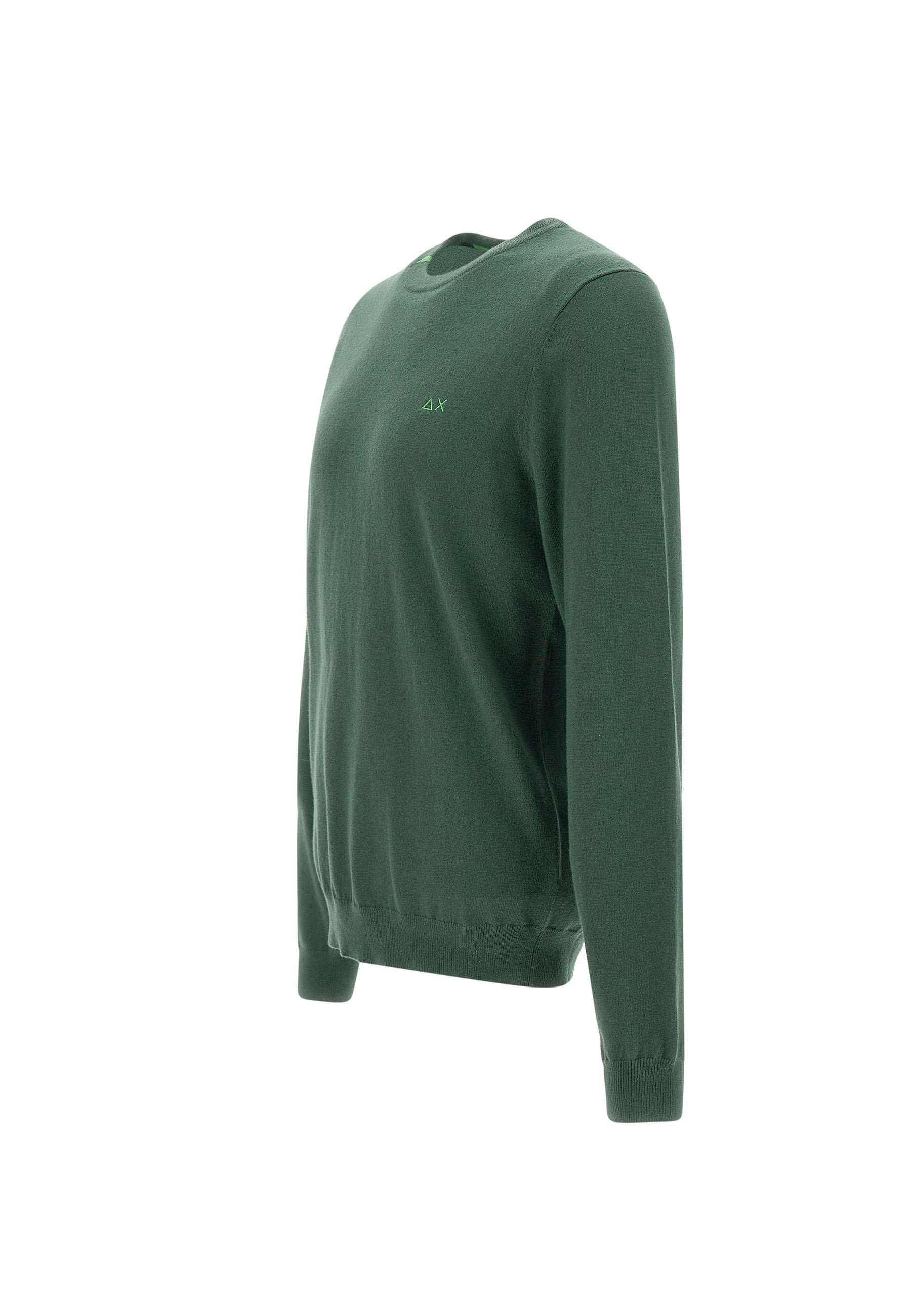 Sun68 K44101 Man Green Sweaters - Zuklat