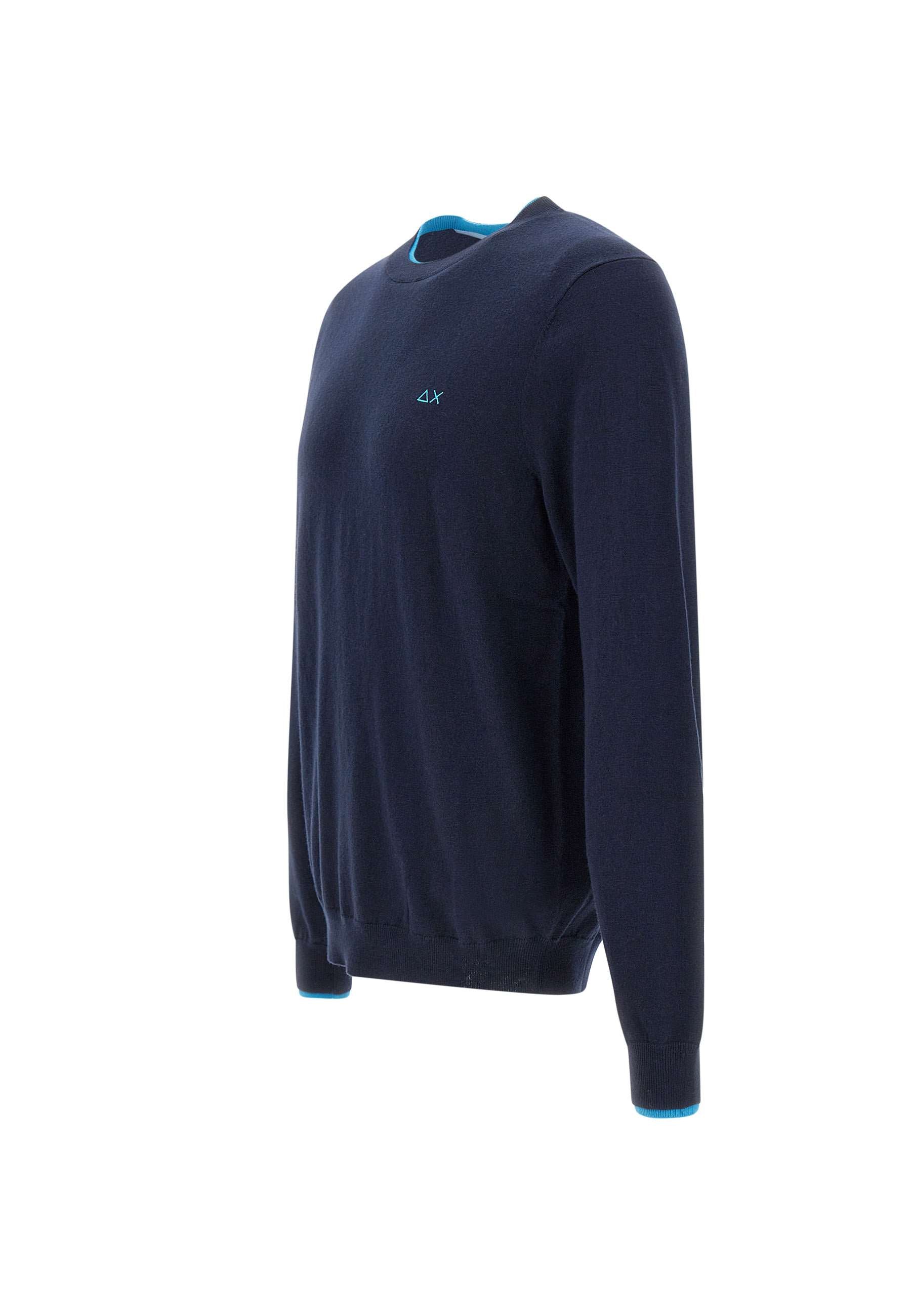 Sun68 K44125 Man Blue Sweaters - Zuklat