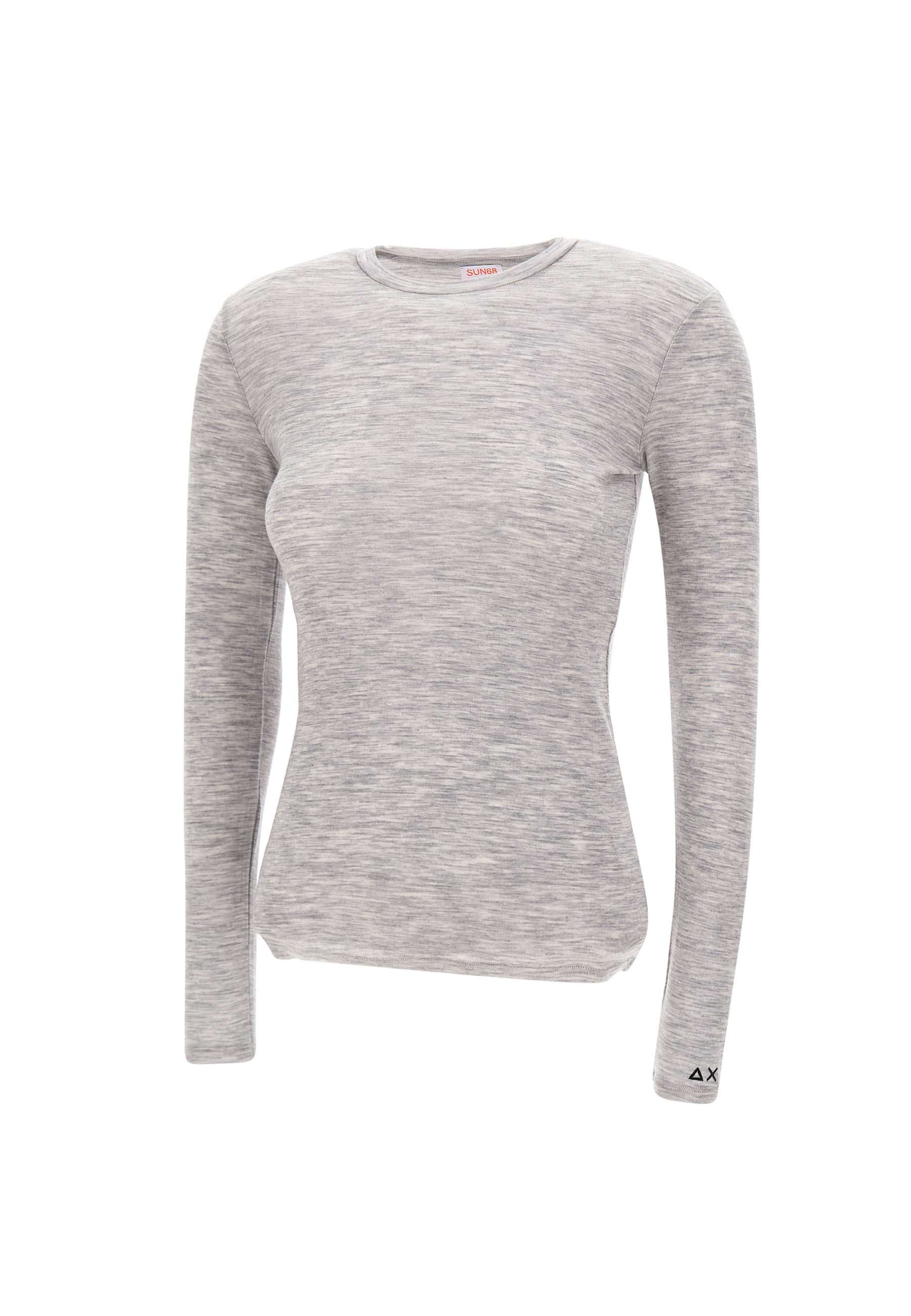 Sun68 T44220 Woman Grey Sweaters - Zuklat