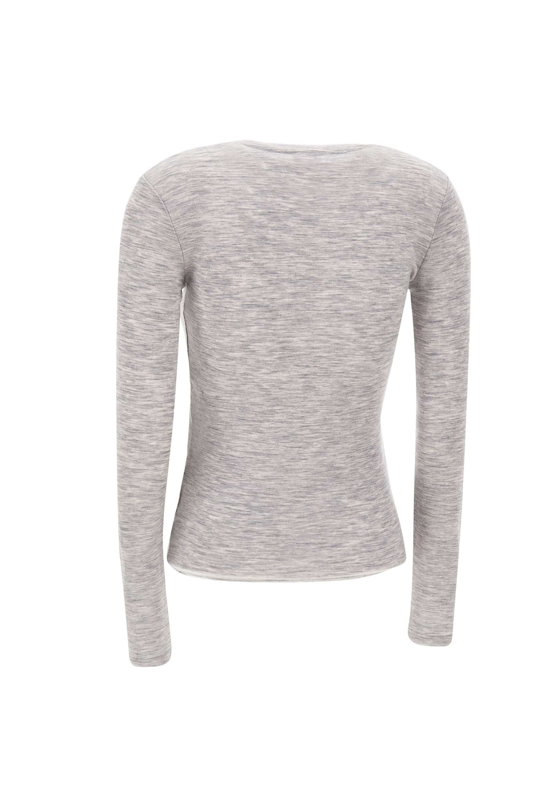 Sun68 T44220 Woman Grey Sweaters - Zuklat