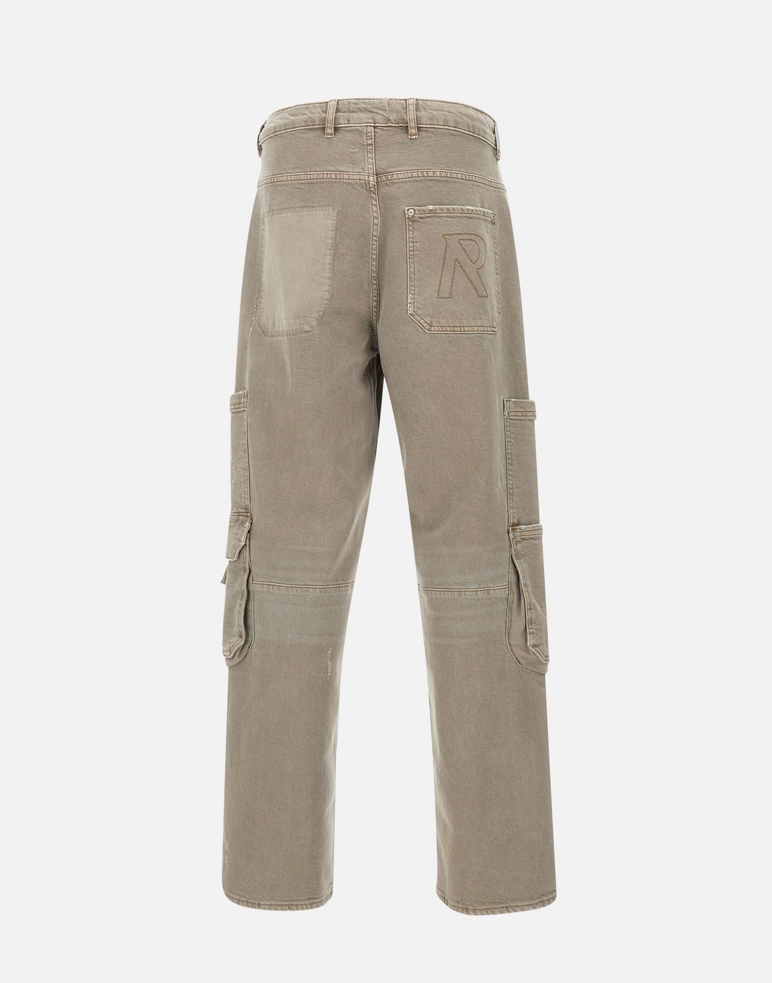 Represent MLM6082 Man GREY/ brown Jeans - Zuklat