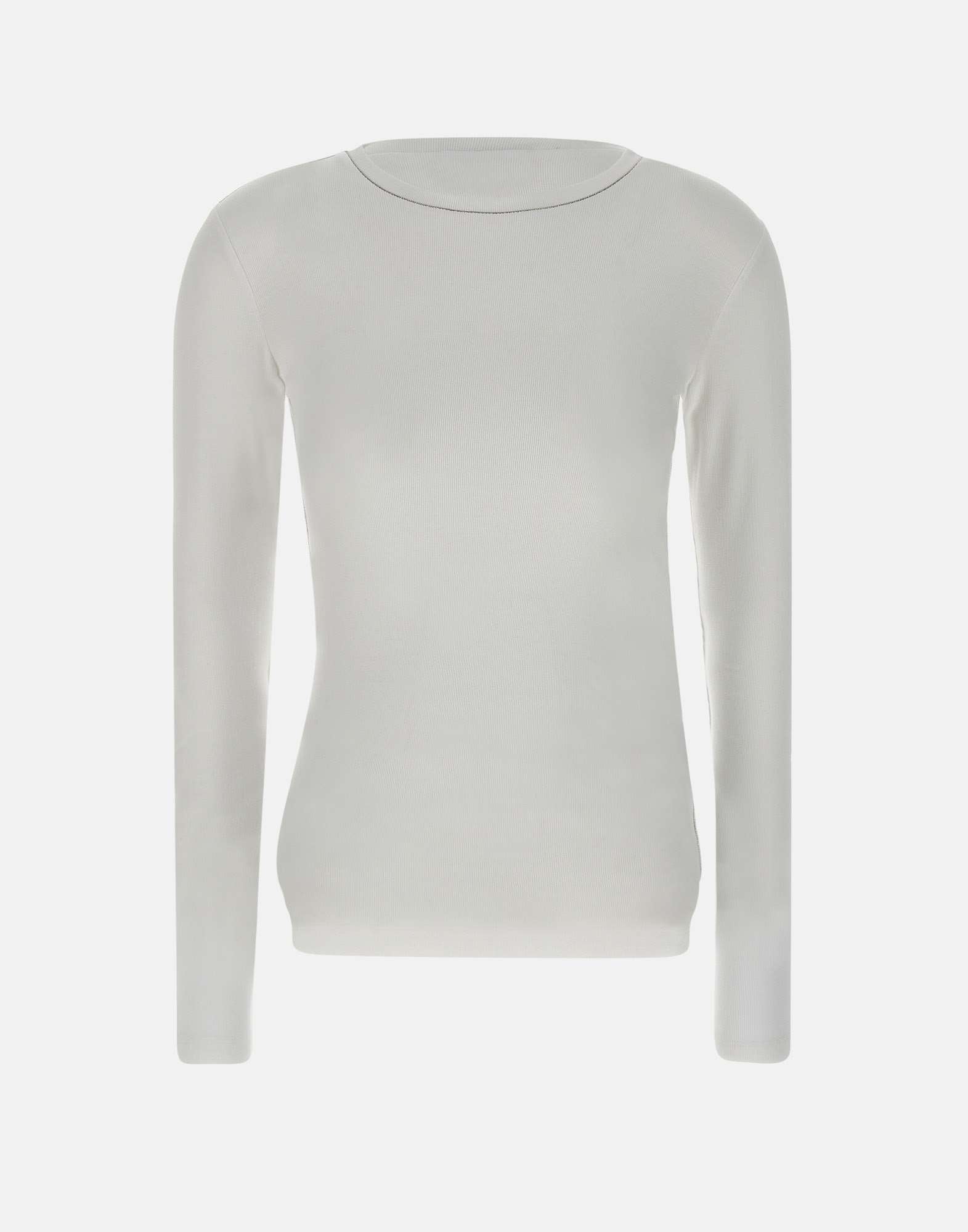 Fabiana Filippi JED224F602I936 Woman White Sweaters - Zuklat