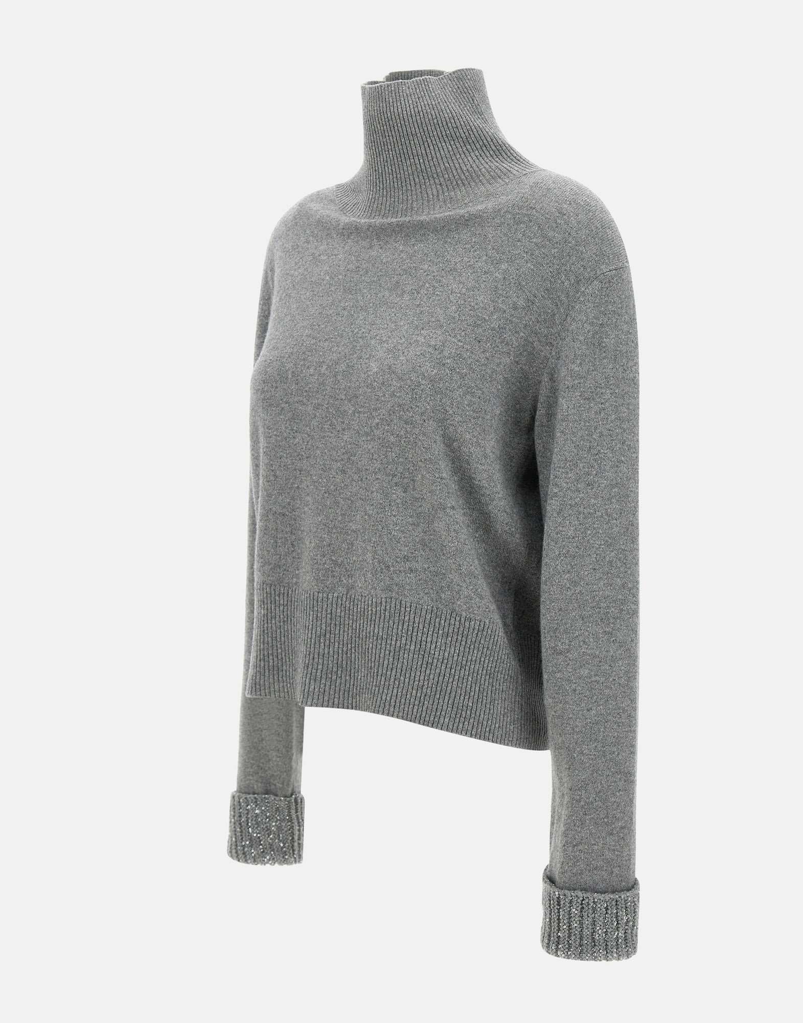 Fabiana Filippi MAD224F517I918 Woman Grey Sweaters - Zuklat