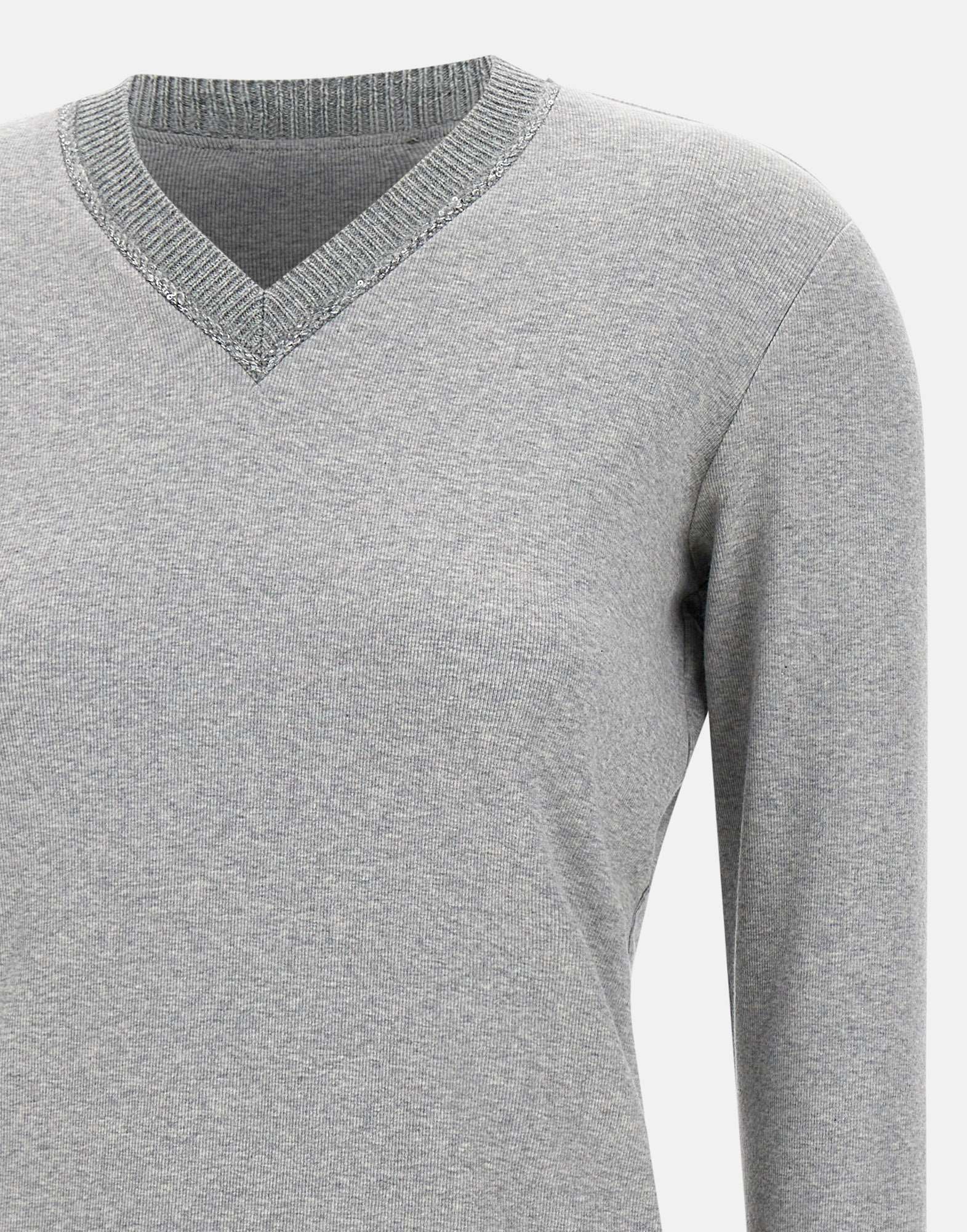 Fabiana Filippi JED224F605L079 Woman Grey Sweaters - Zuklat