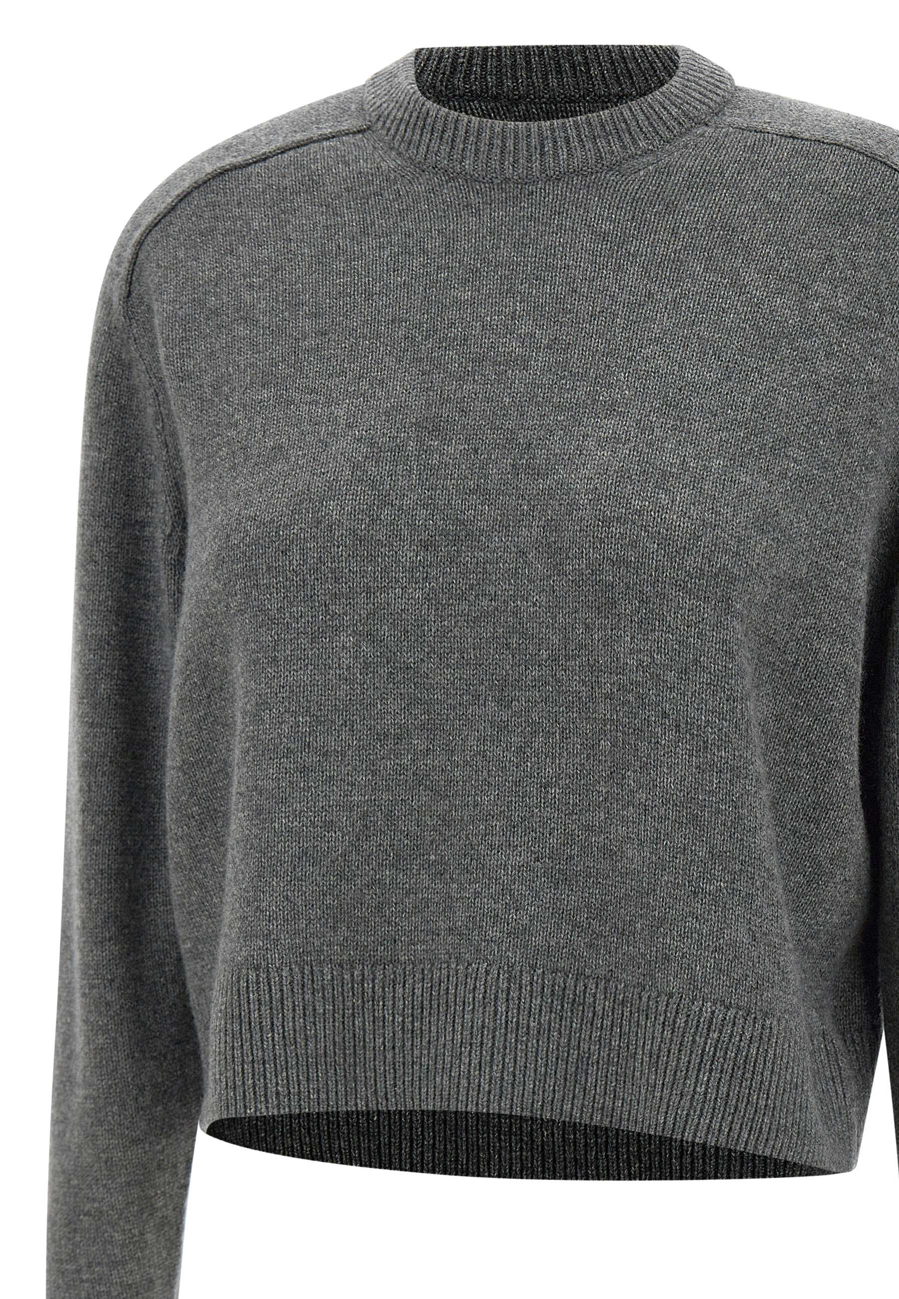 Theory O0818703 Woman Grey Sweaters - Zuklat