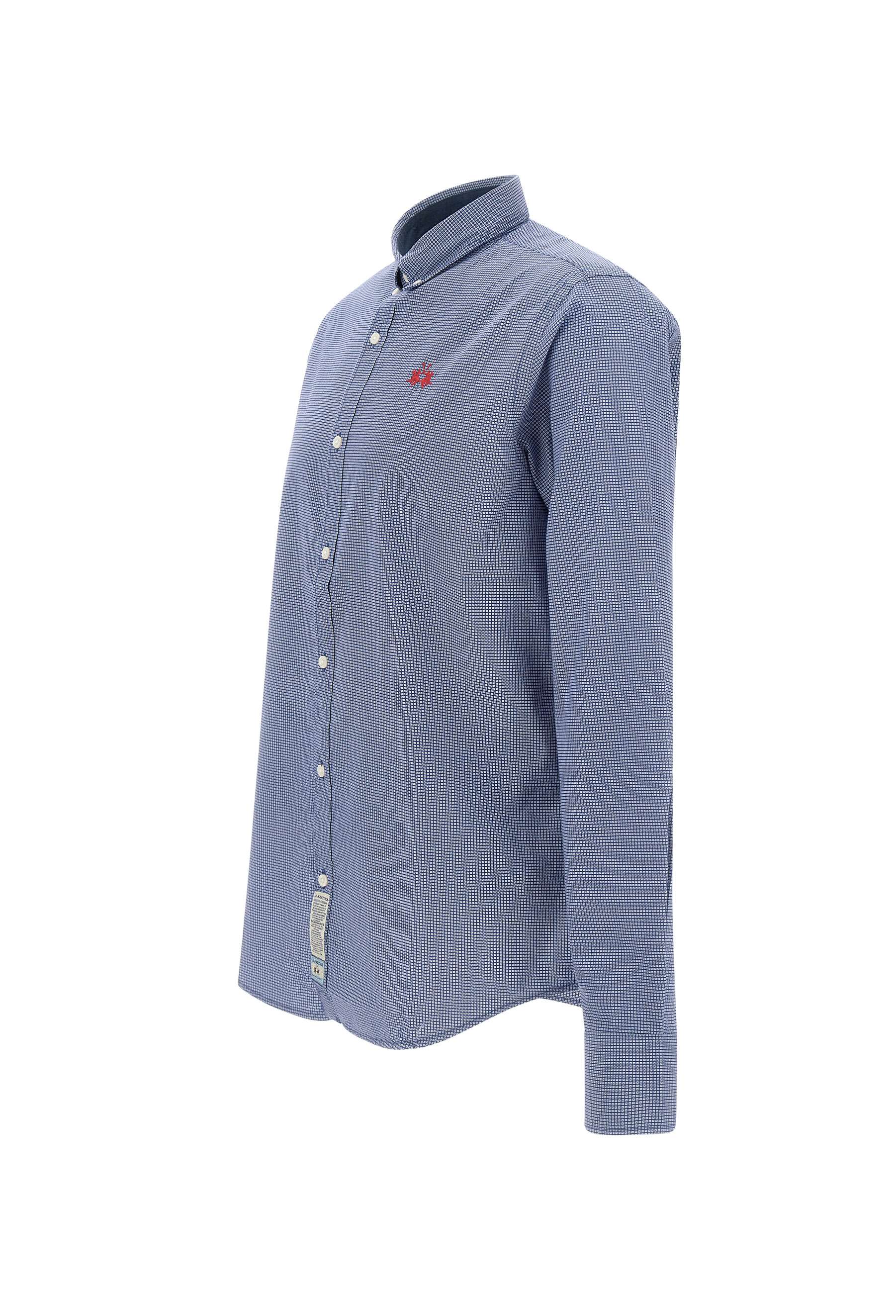 La Martina ZMC014 Man Blue Shirts - Zuklat