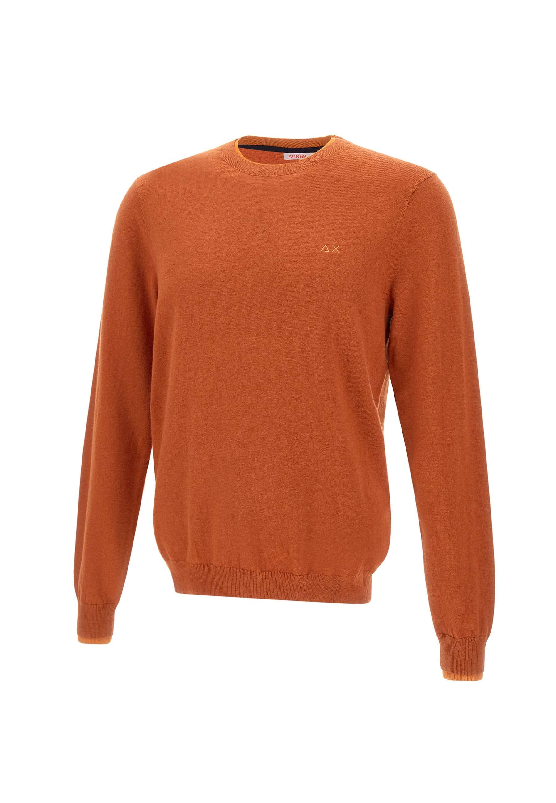 Sun68 K44125 Man Orange Sweaters - Zuklat