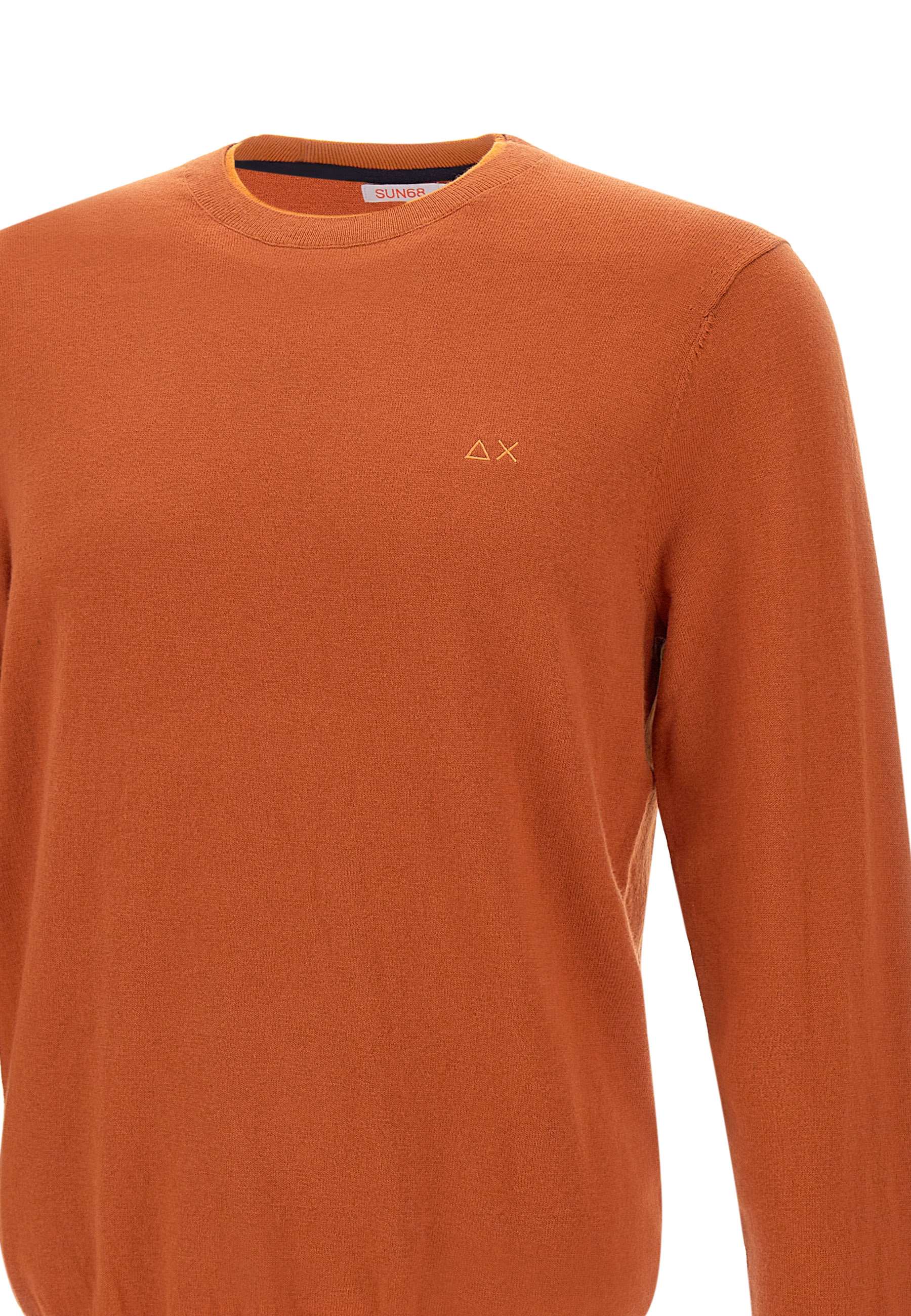 Sun68 K44125 Man Orange Sweaters - Zuklat