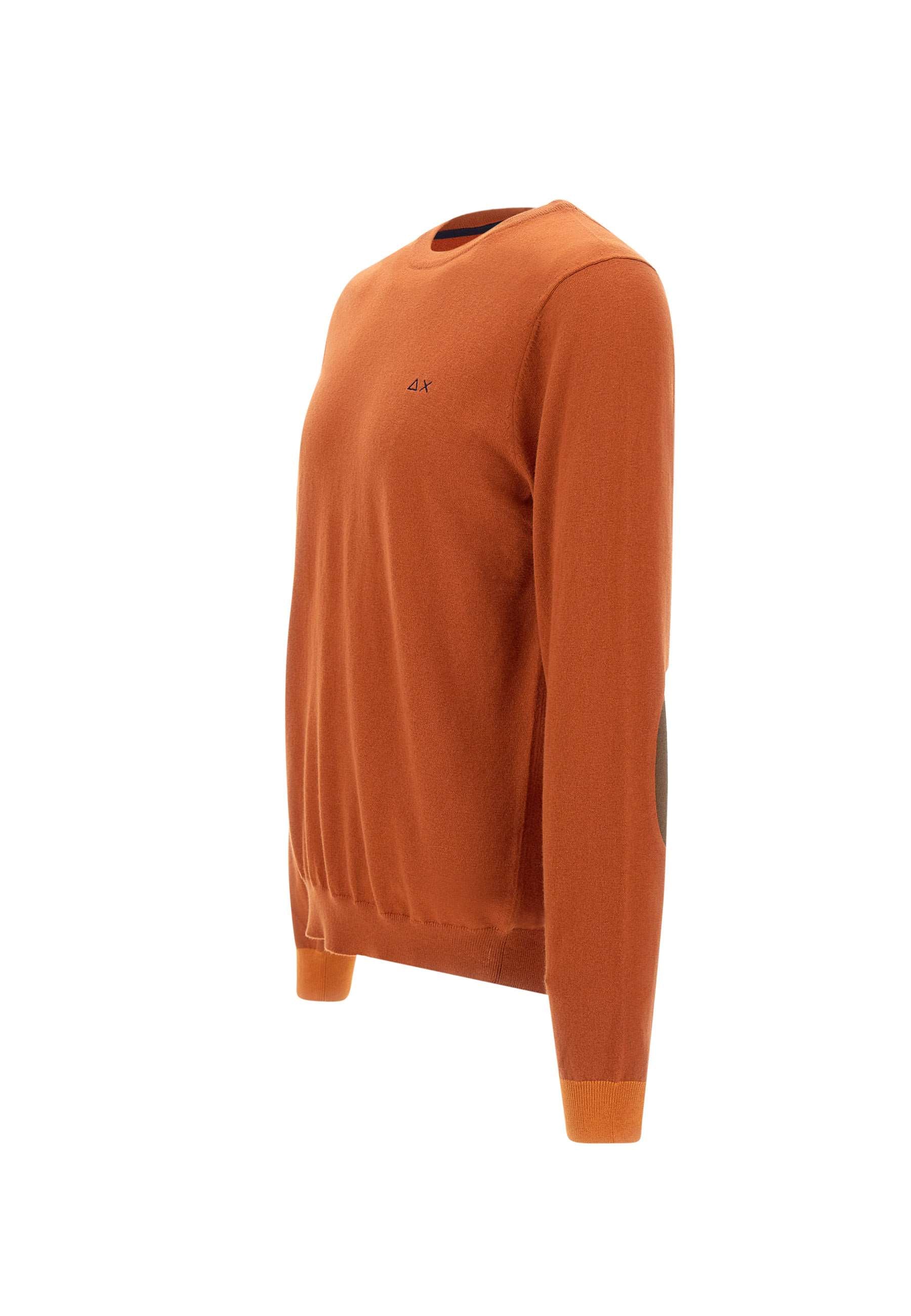 Sun68 K44127 Man Orange Sweaters - Zuklat