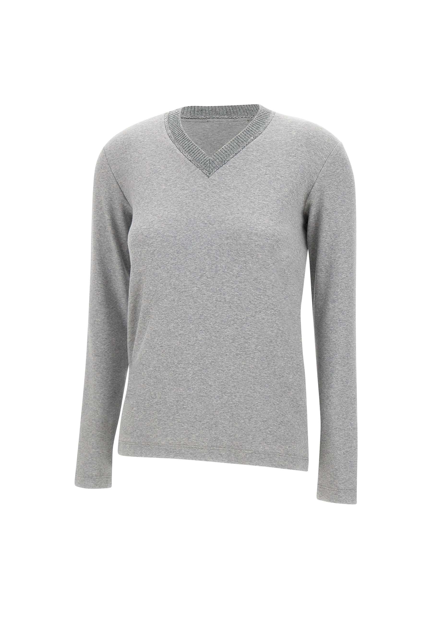 Fabiana Filippi JED224F605L079 Woman Grey Sweaters - Zuklat