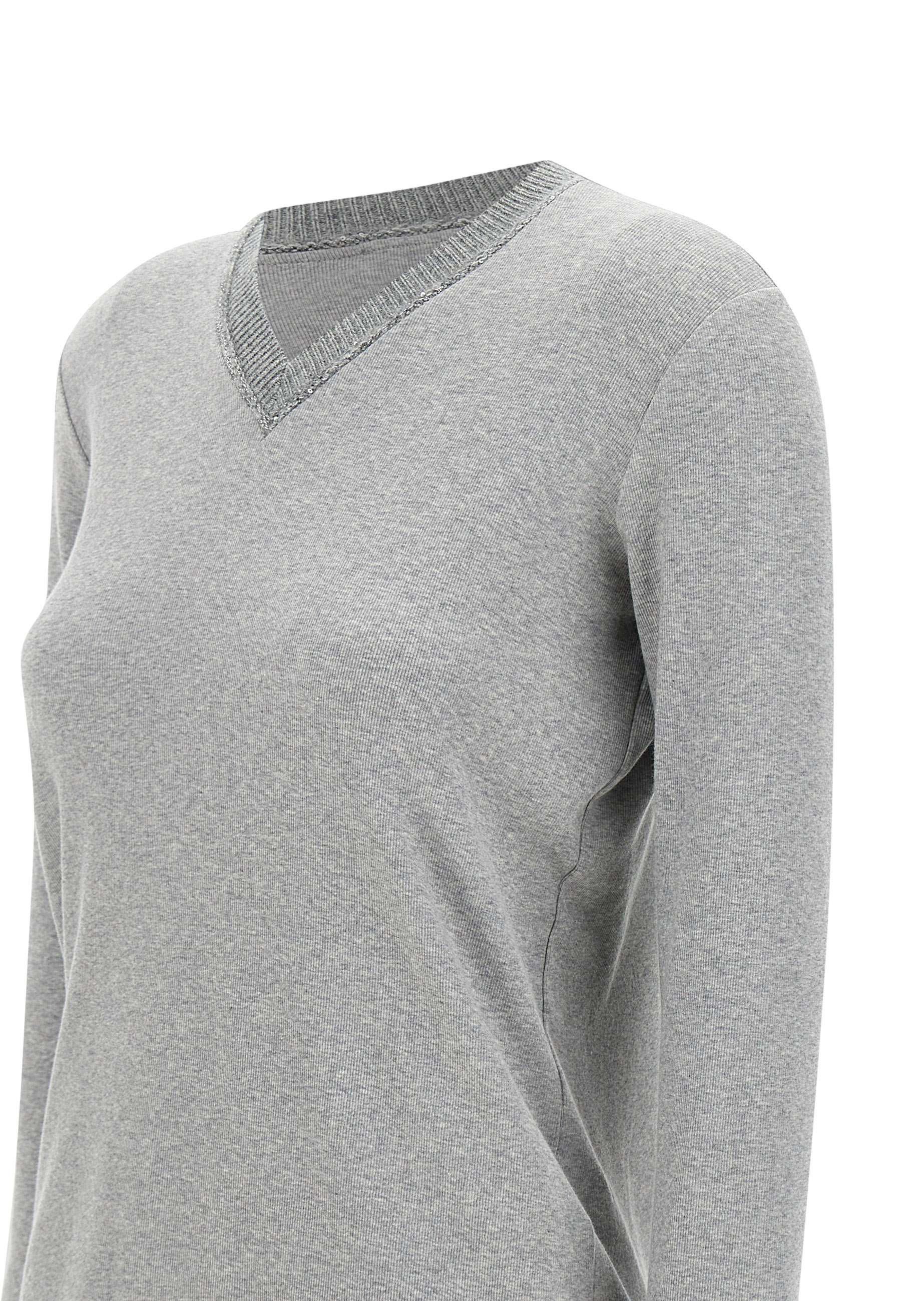 Fabiana Filippi JED224F605L079 Woman Grey Sweaters - Zuklat