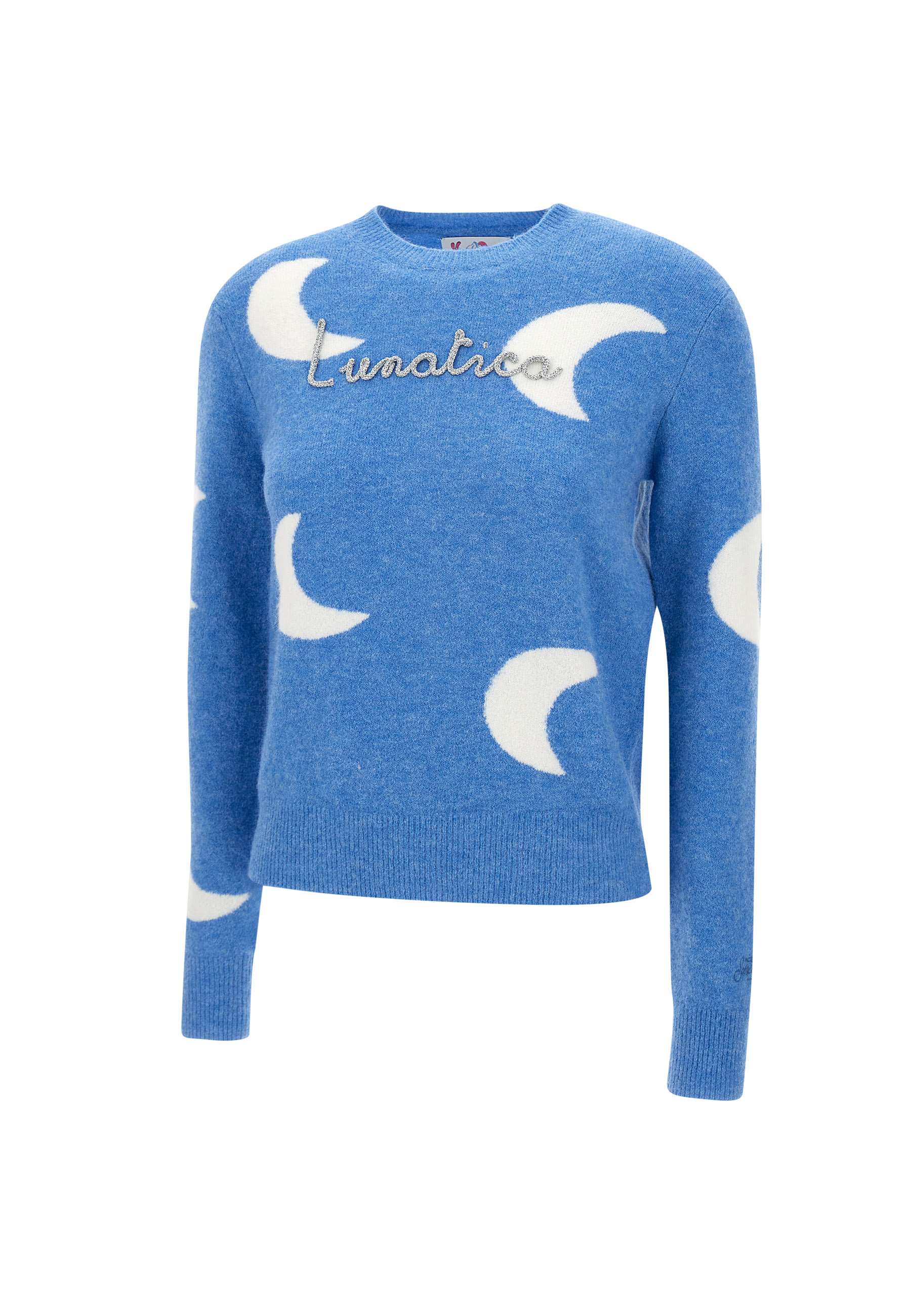 MC2 Saint Barth QUE0014 Woman Blue Sweaters - Zuklat