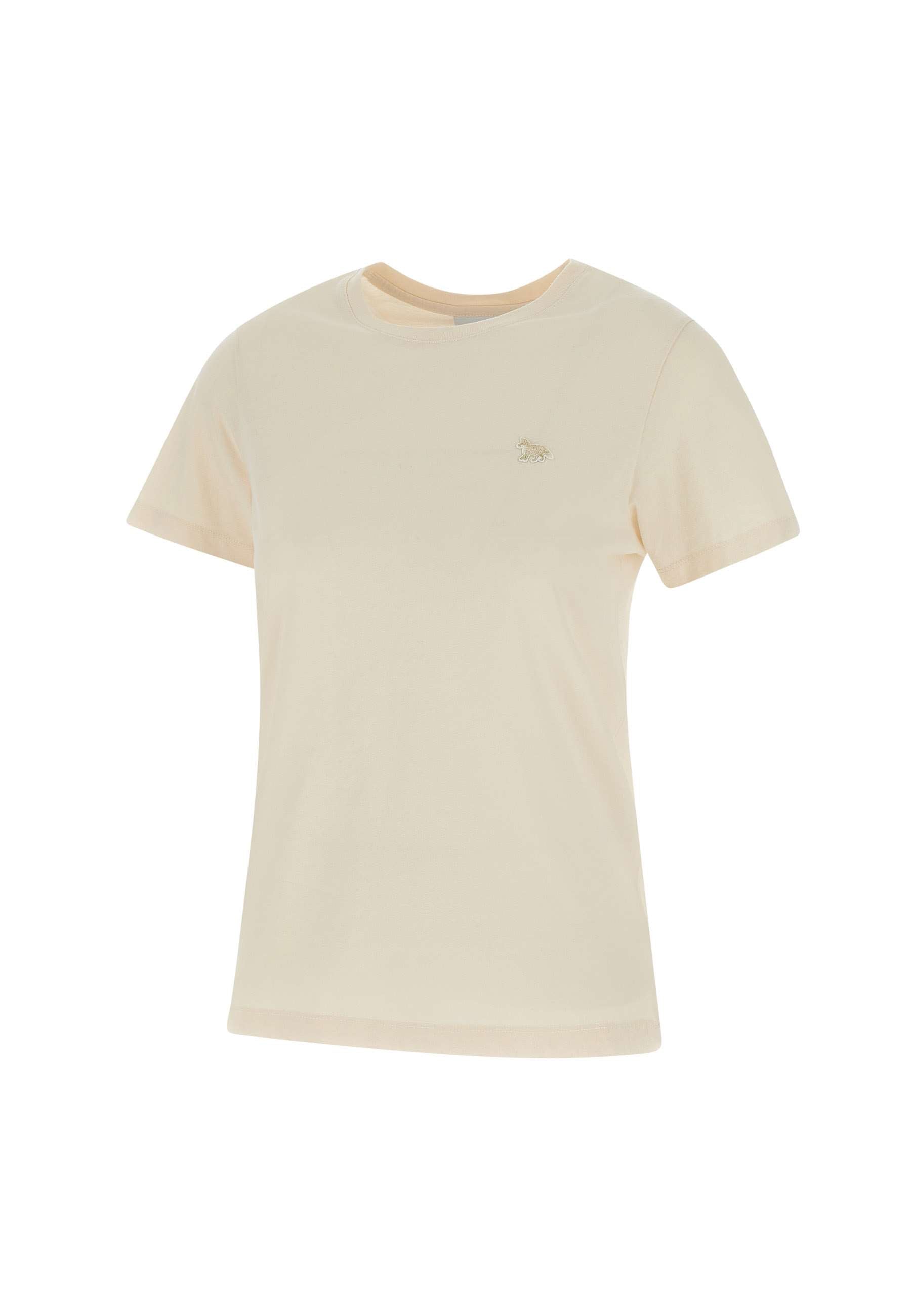 MAISON KITSUNE' MW00122KJ0008 Woman Beige T-shirts and Polos - Zuklat